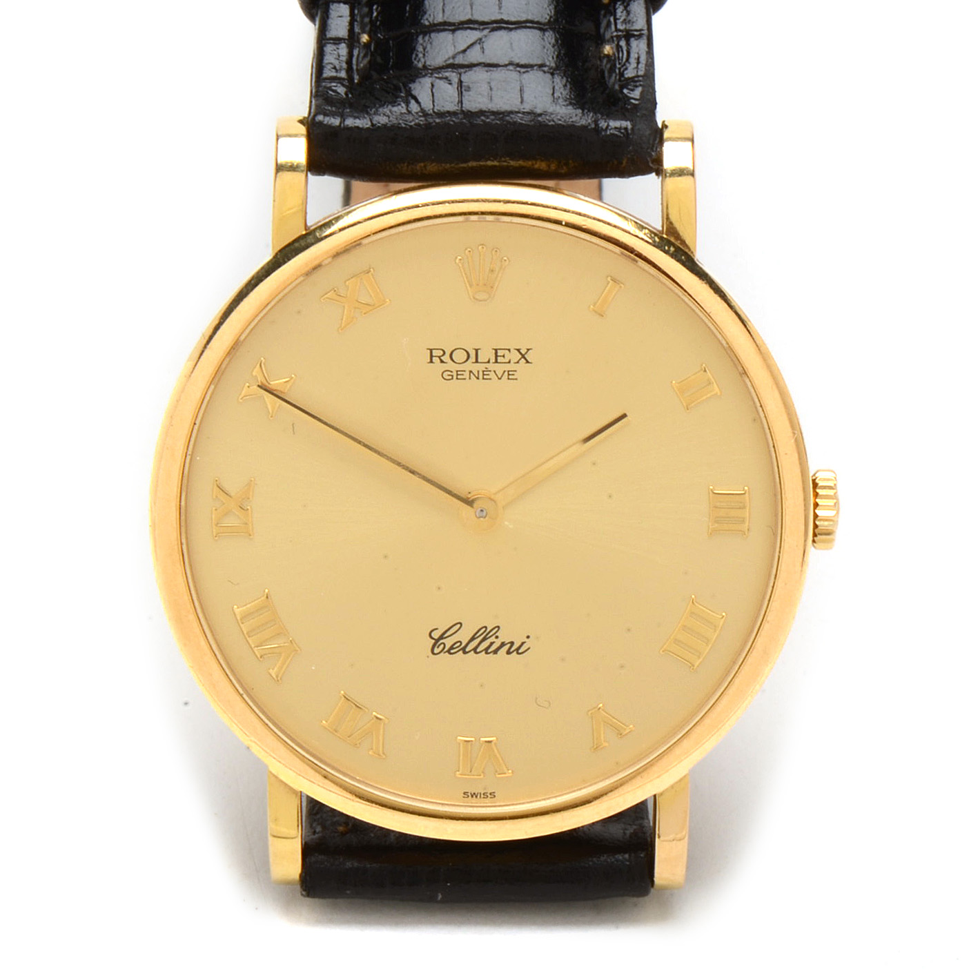 Rolex Cellini Classic 18K Gold Champagne Manual Wind Watch
