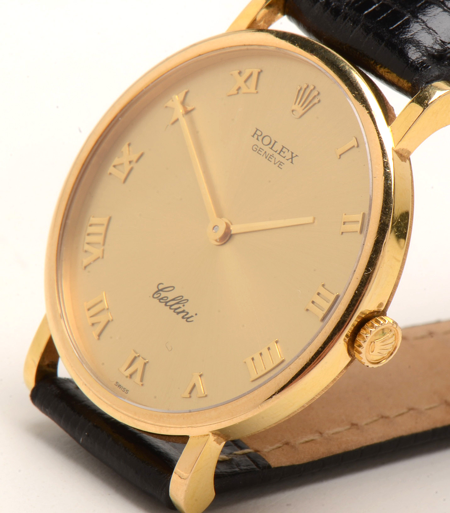 Rolex Cellini Classic 18K Gold Champagne Manual Wind Watch