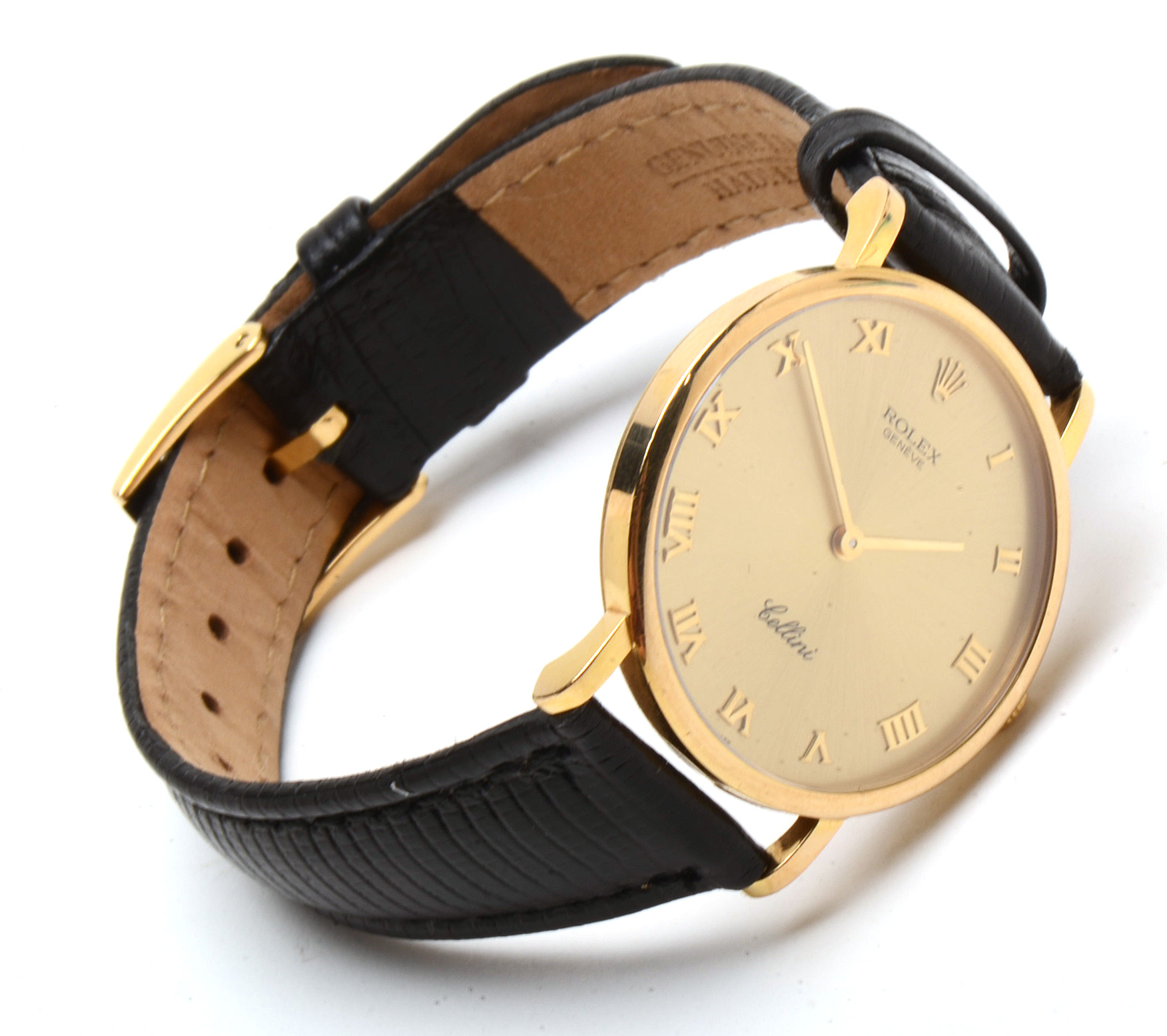 Rolex Cellini Classic 18K Gold Champagne Manual Wind Watch