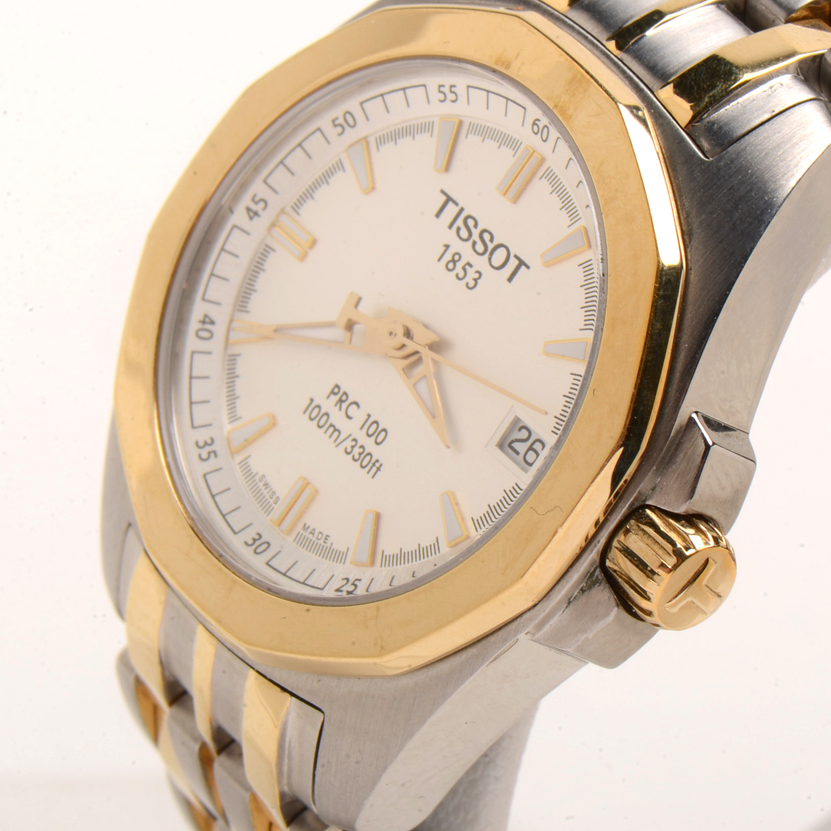 Tissot T-Sport PRC 100 Chronograph Steel and Goldtone Watch