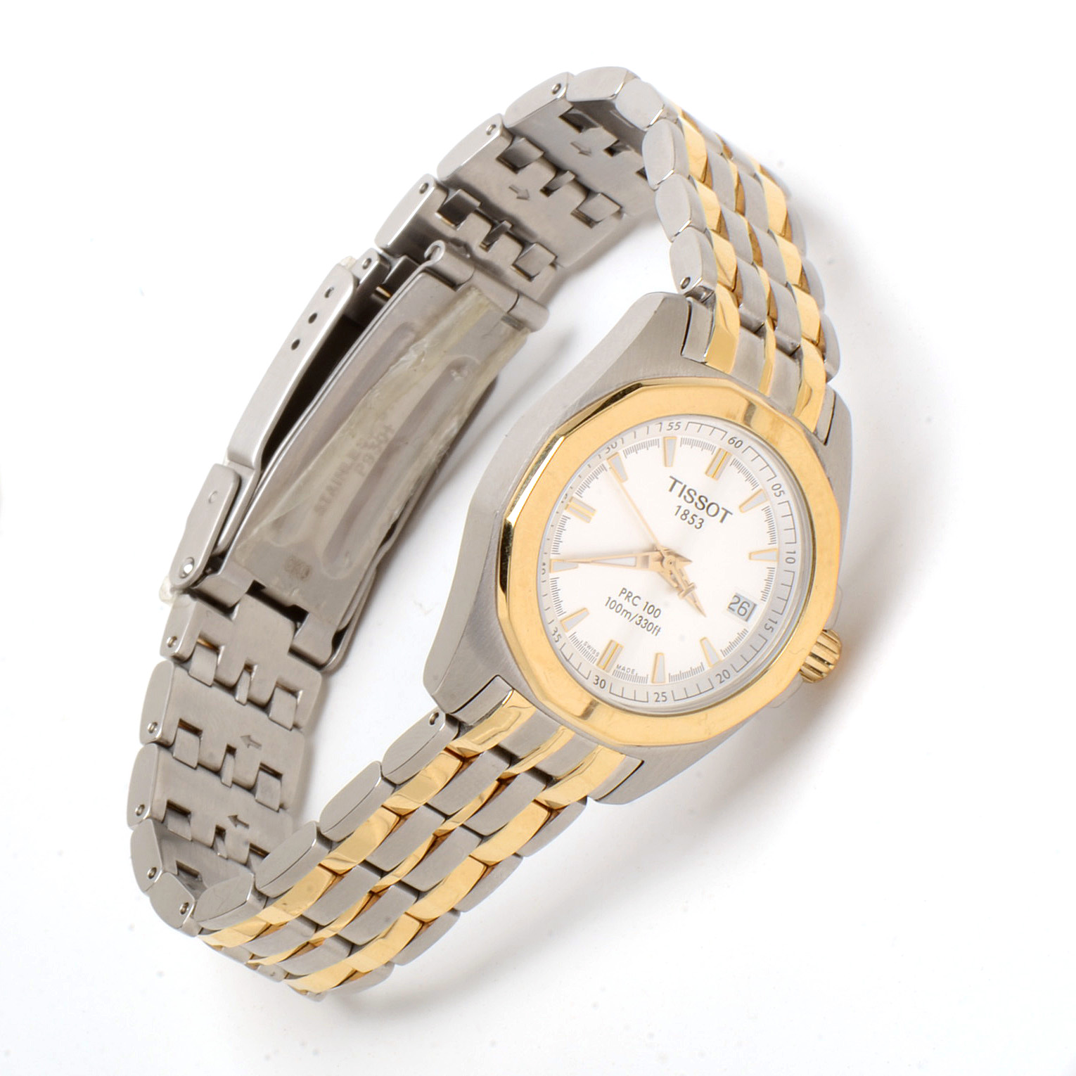 Tissot T-Sport PRC 100 Chronograph Steel and Goldtone Watch