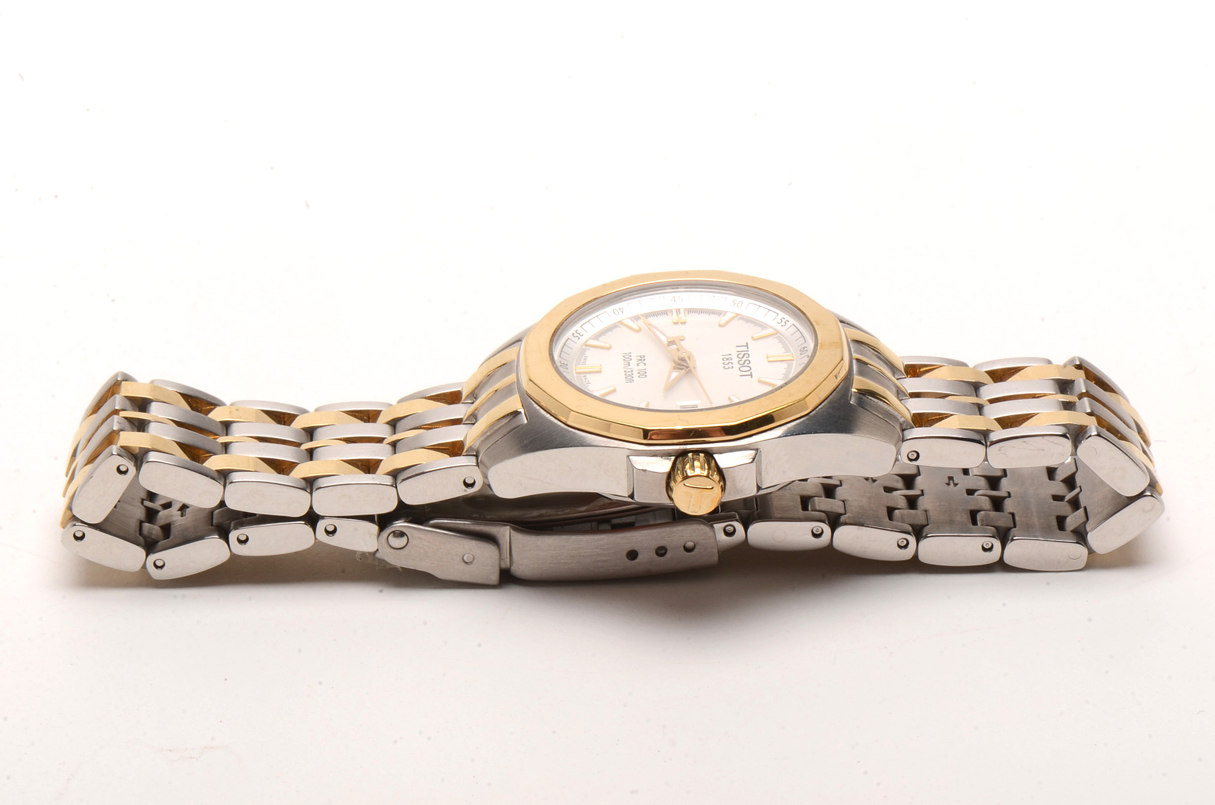 Tissot T-Sport PRC 100 Chronograph Steel and Goldtone Watch