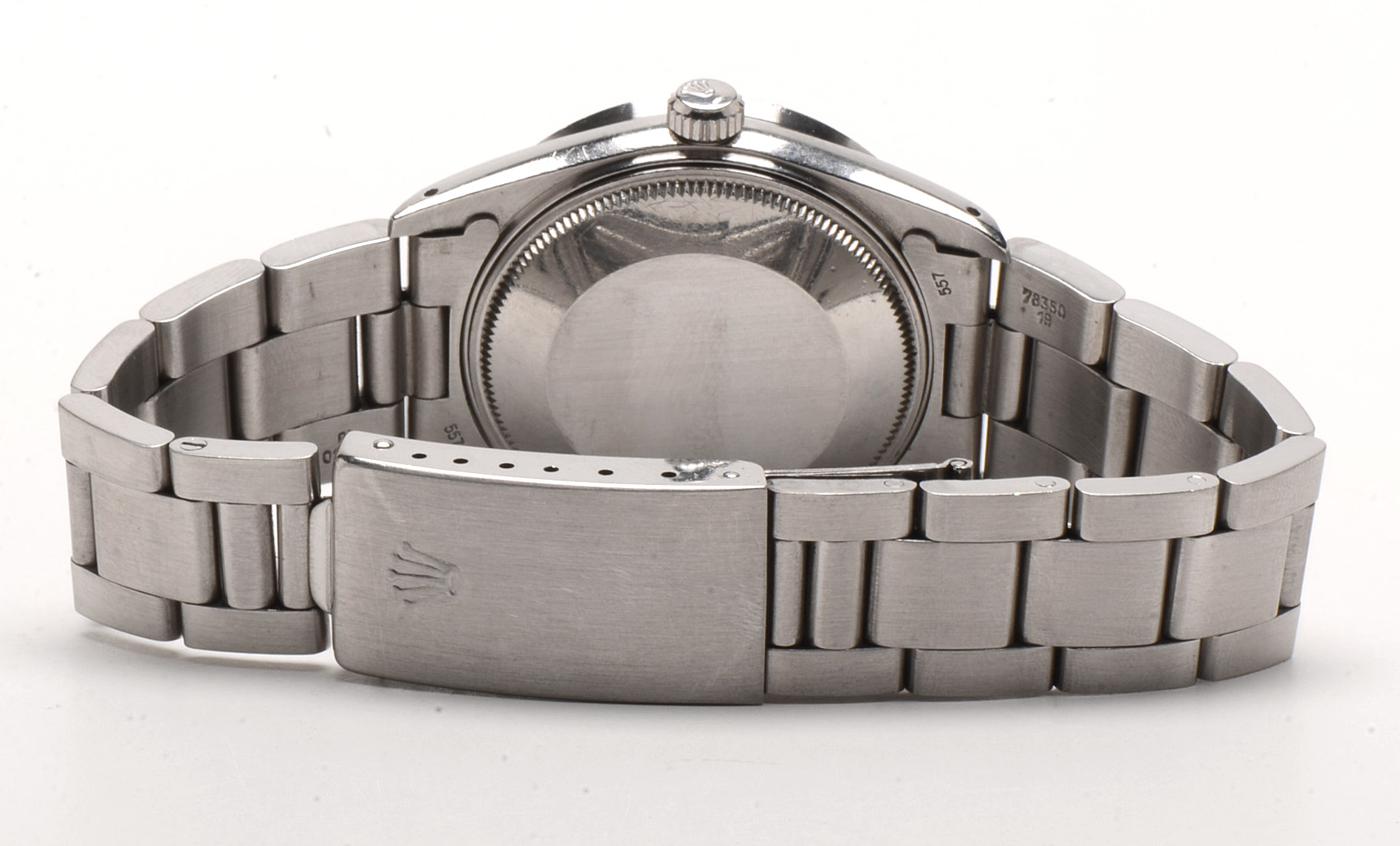 Rolex Oyster Date Steel White Roman 34.00 mm Automatic Watch