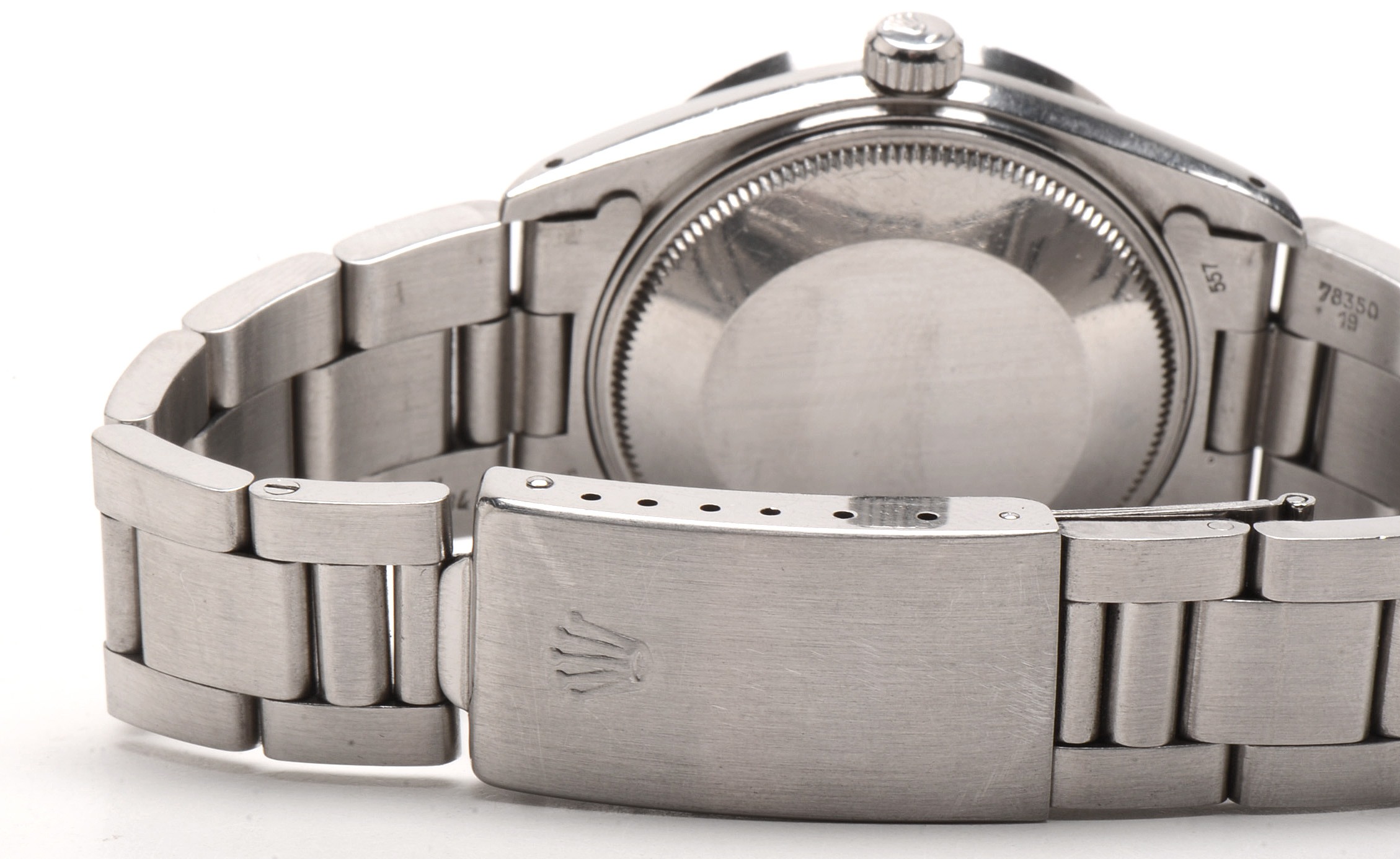 Rolex Oyster Date Steel White Roman 34.00 mm Automatic Watch