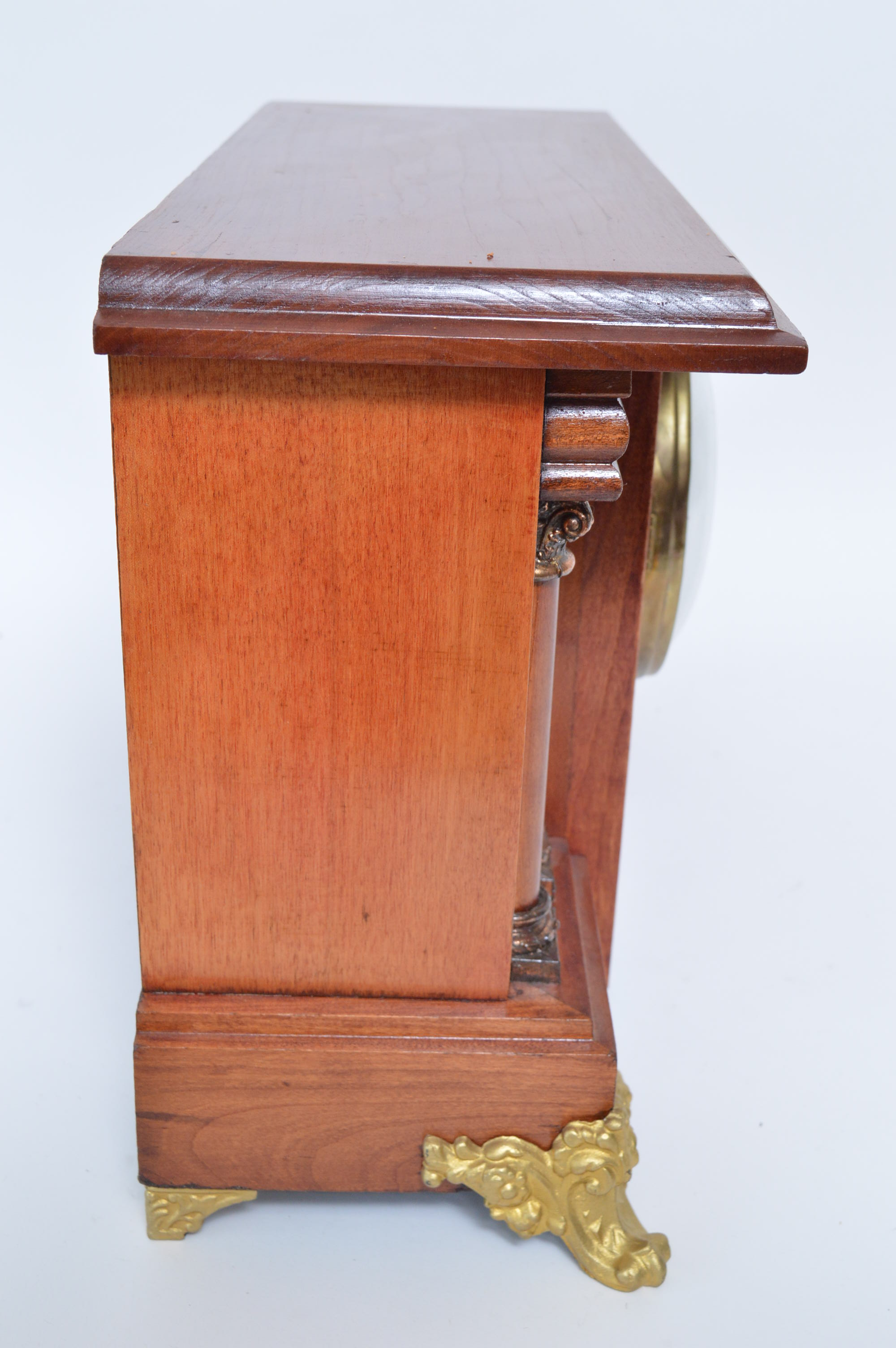 William Gilbert Clock Co. Four Column Mantle Clock