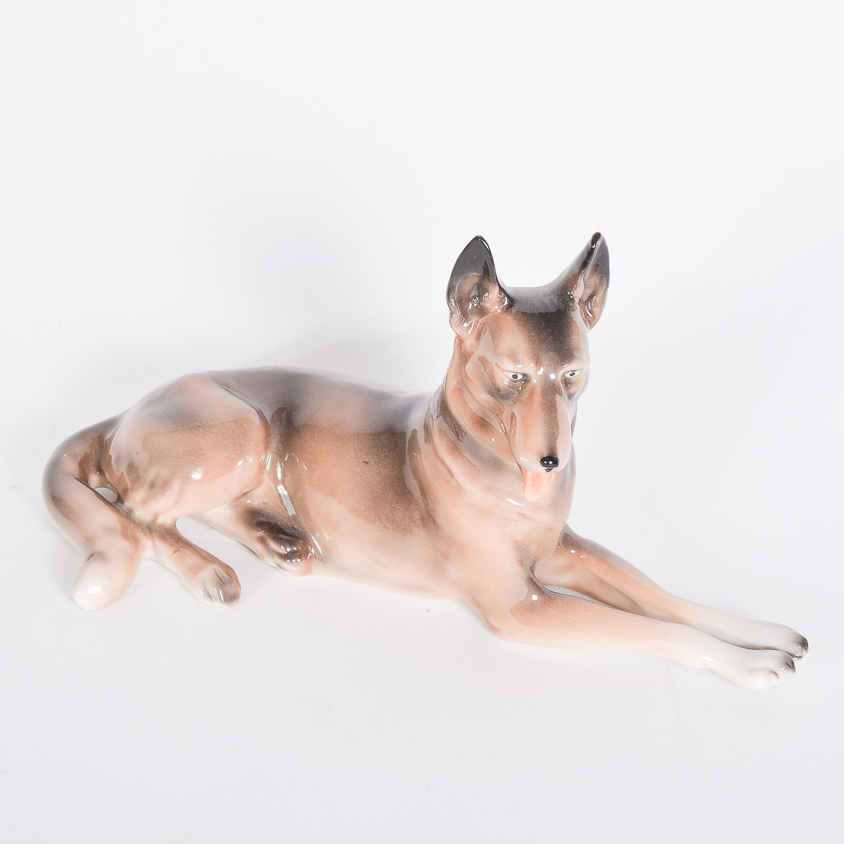 Vintage German Porcelain Dog Figurine