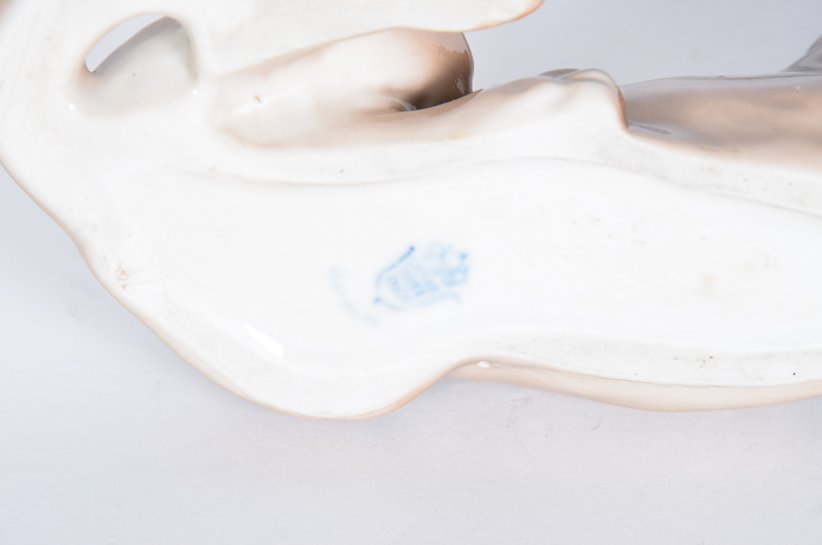 Vintage German Porcelain Dog Figurine