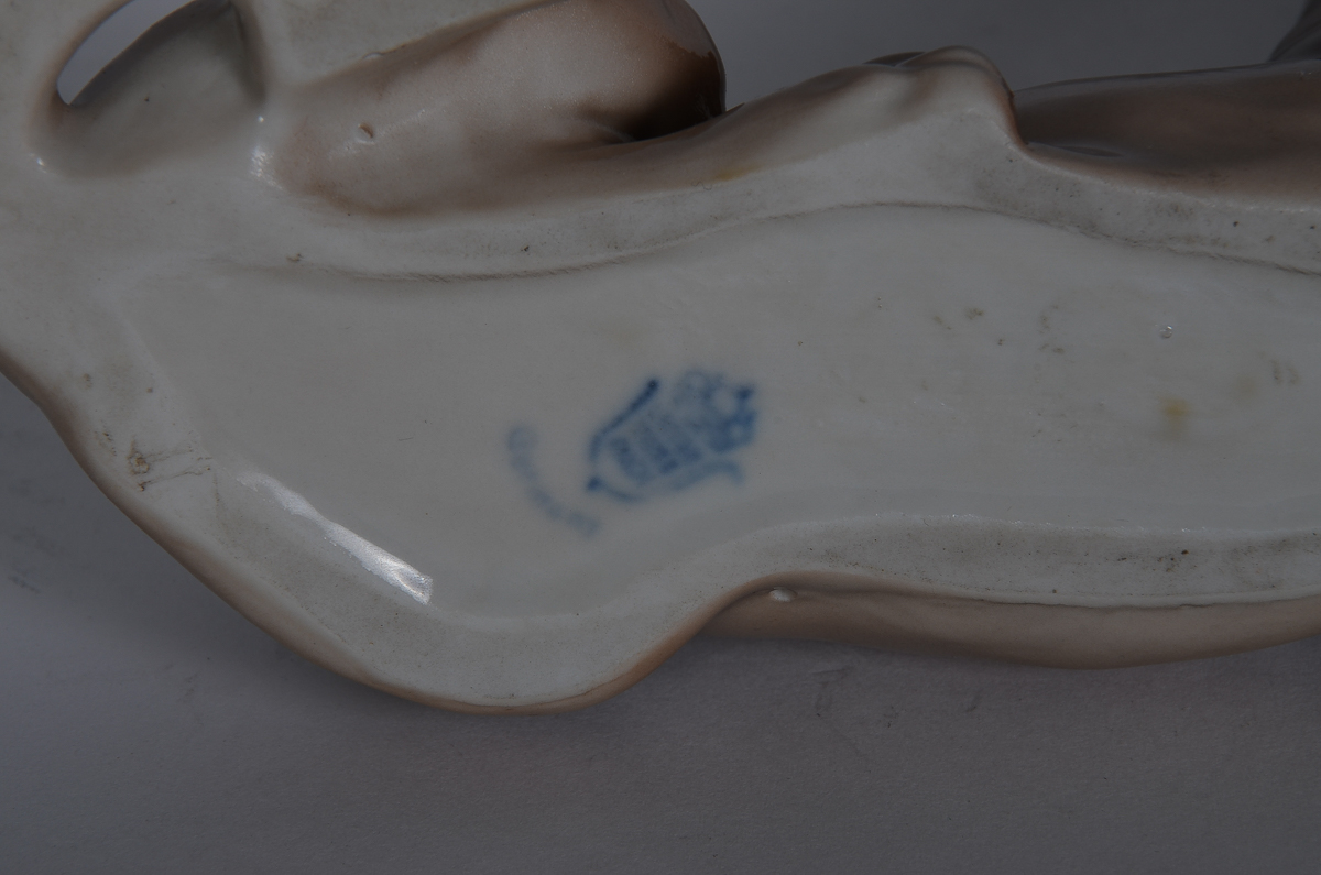 Vintage German Porcelain Dog Figurine