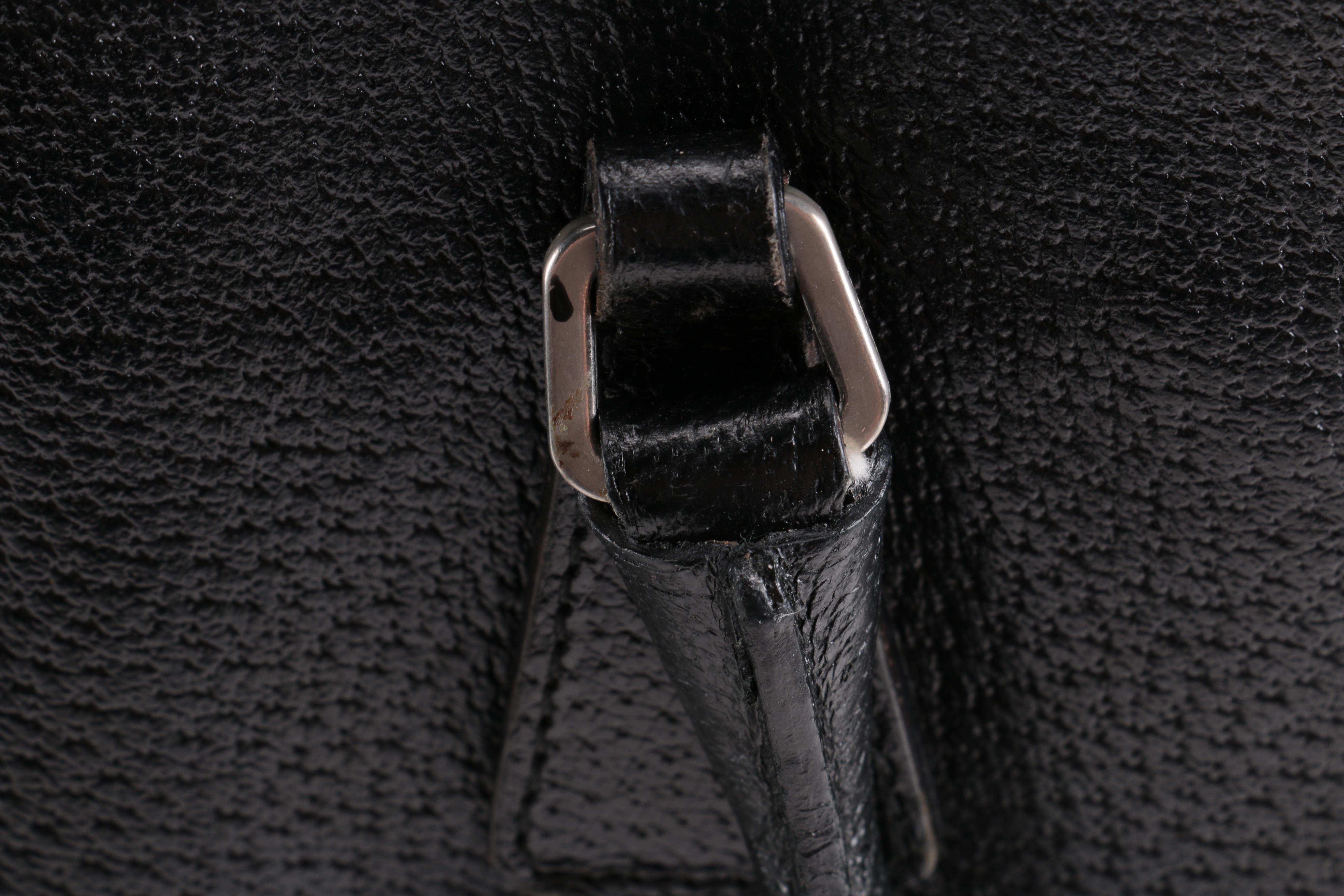 Prada Pebbled Leather Tote Bag