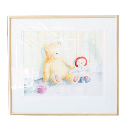 Raggedy Anne Watercolor Painting