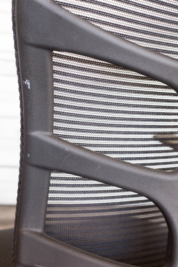 Modern Rolling Black Banker's Chair