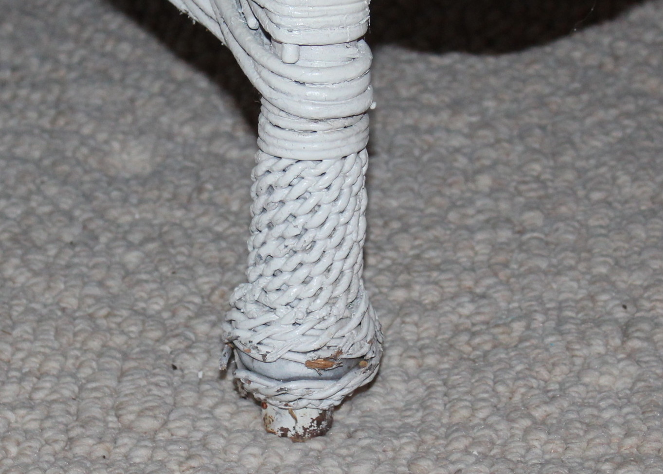 Wicker Club Chair and Footstool