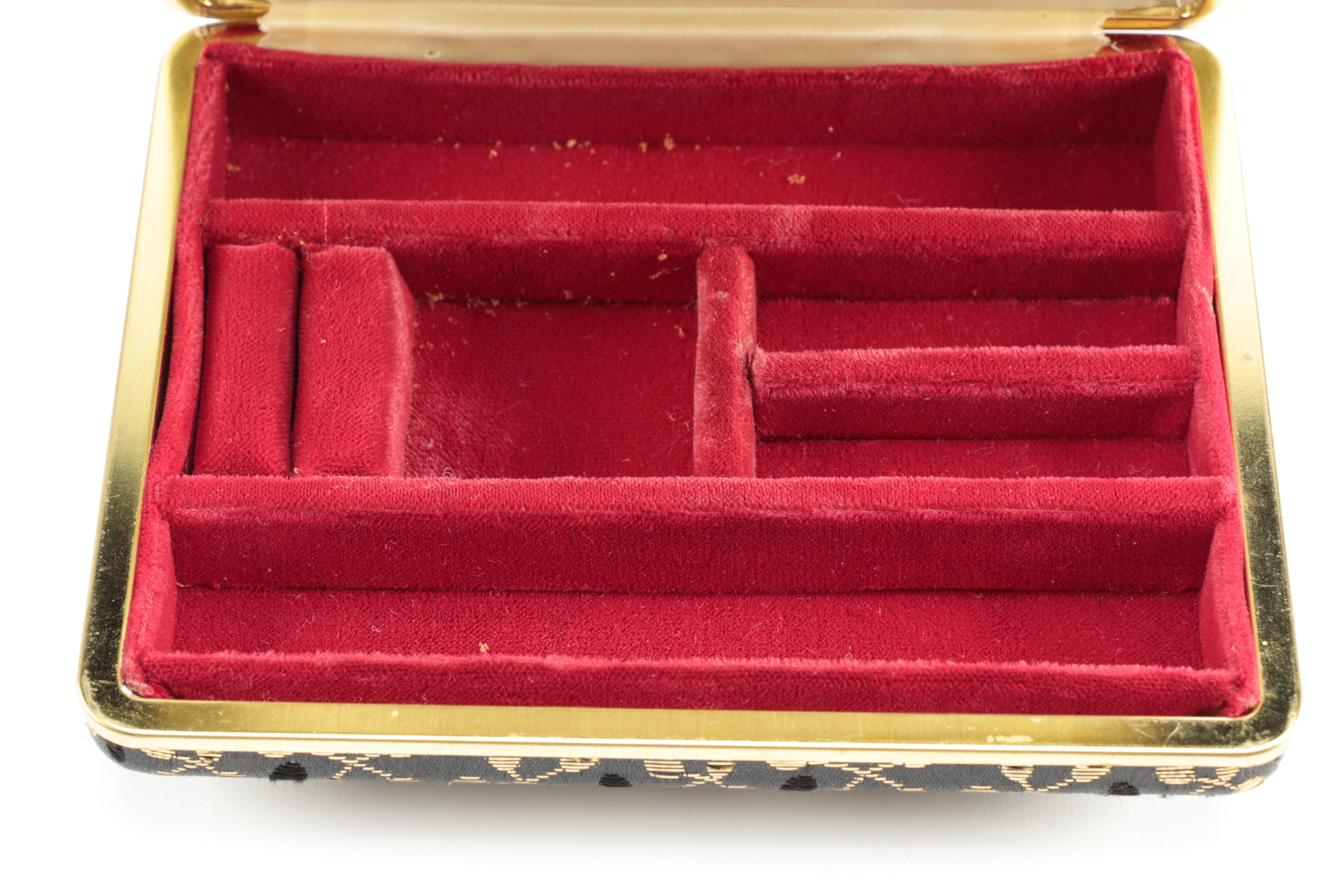 Travel Jewelry Box Clutch with Phinney-Walker Alarm Clock