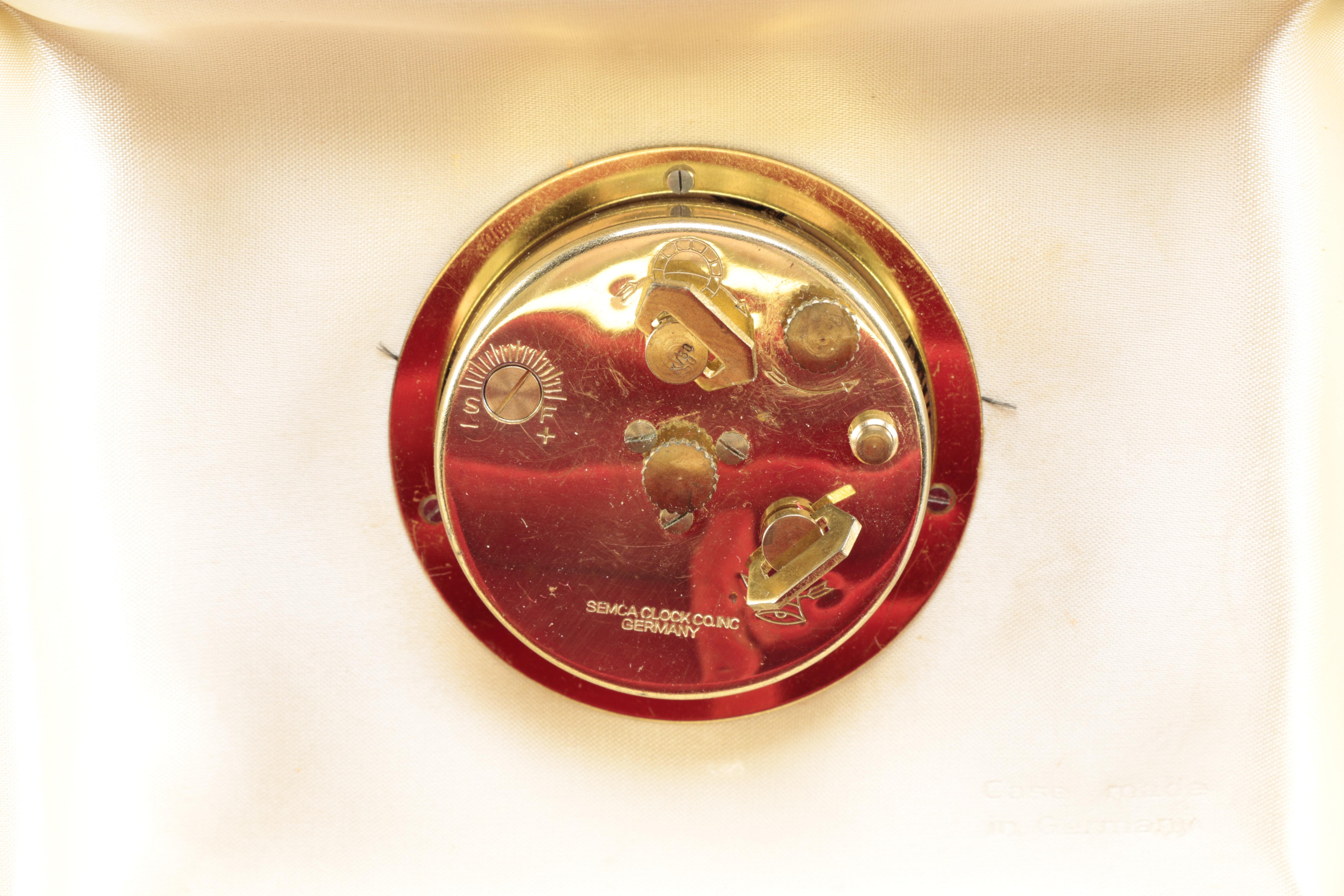 Travel Jewelry Box Clutch with Phinney-Walker Alarm Clock