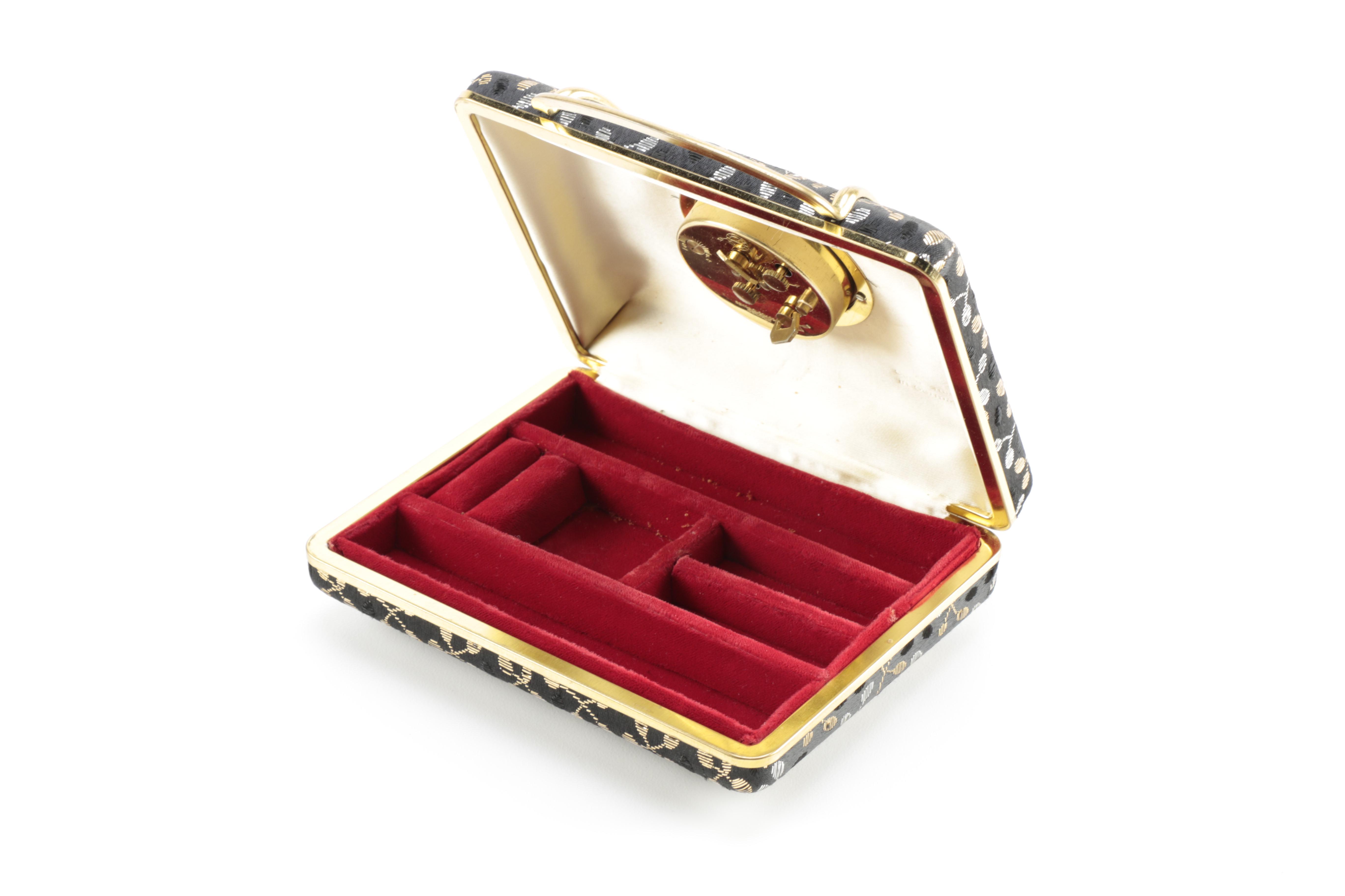 Travel Jewelry Box Clutch with Phinney-Walker Alarm Clock