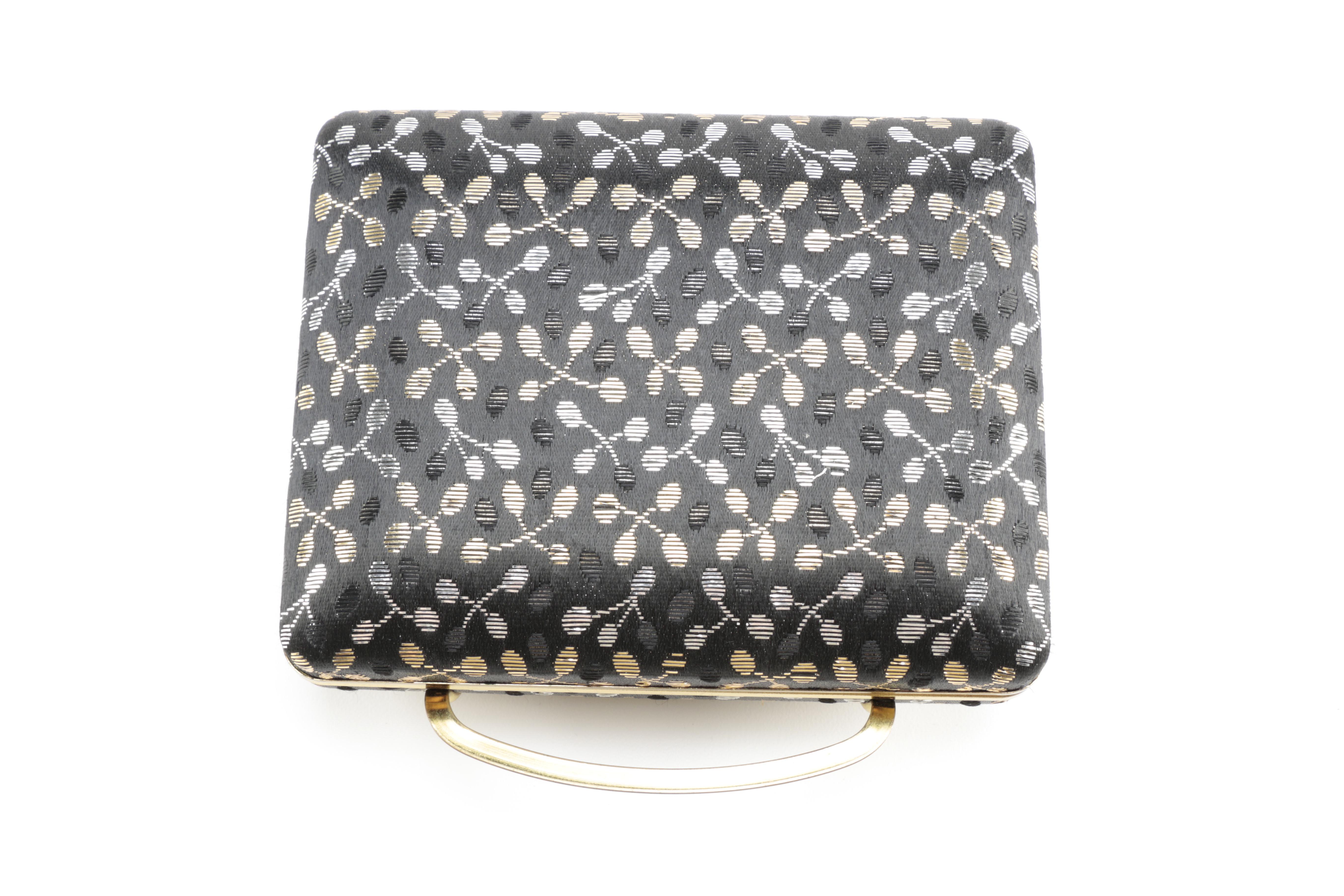 Travel Jewelry Box Clutch with Phinney-Walker Alarm Clock