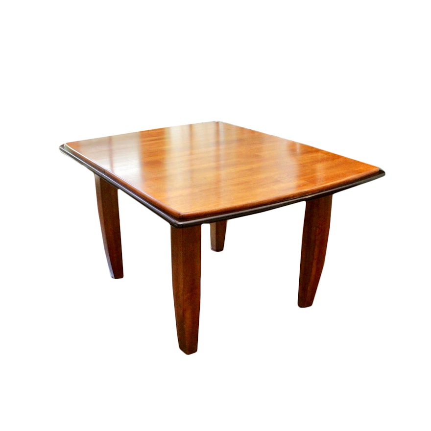 Contemporary Two-Tone Wooden Dining Table