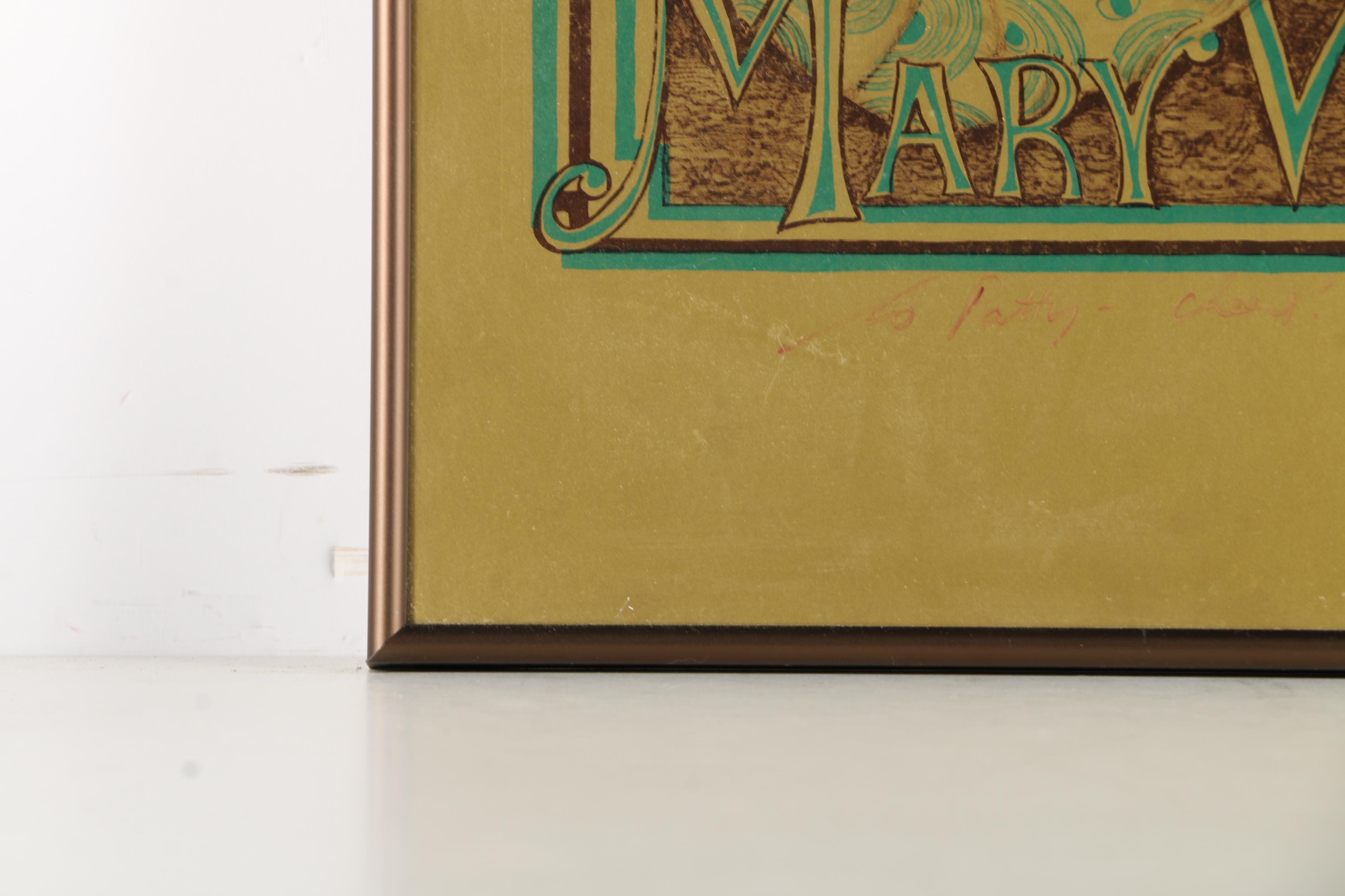 Mary Vickers Lithograph of a Woman in a Fur Collar