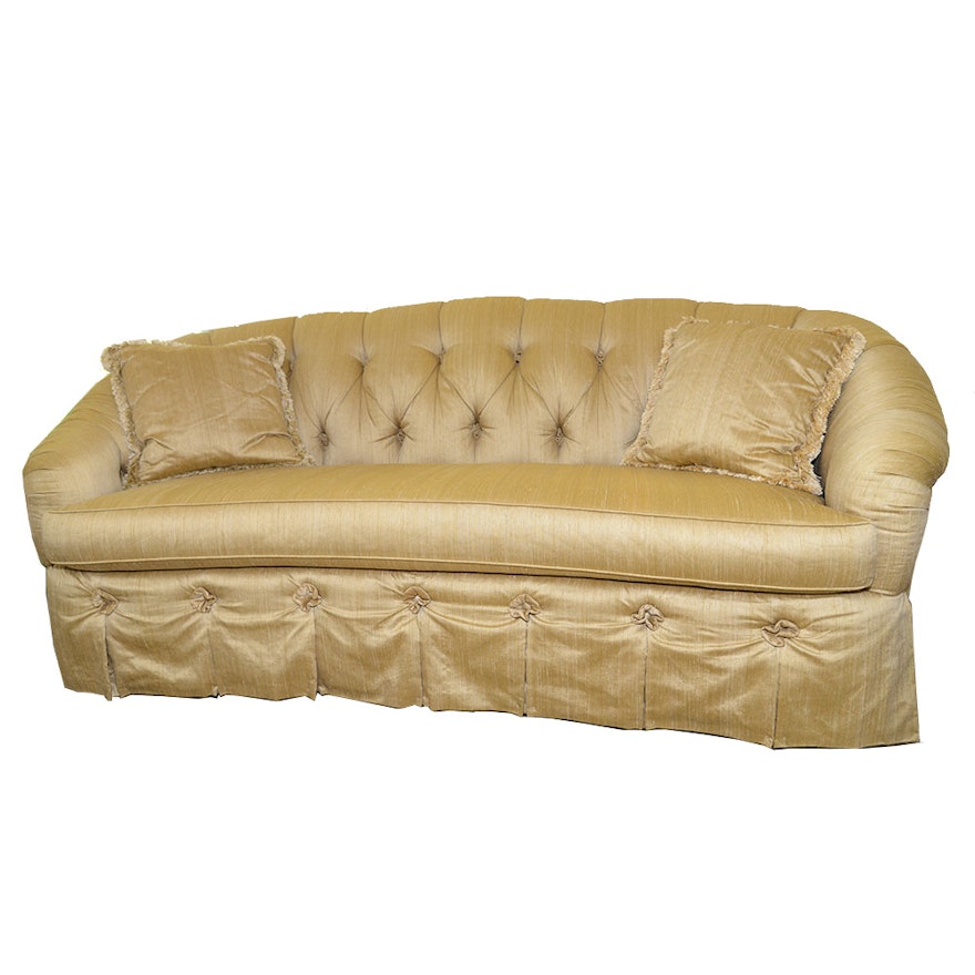 Vintage Gold Tone Sofa