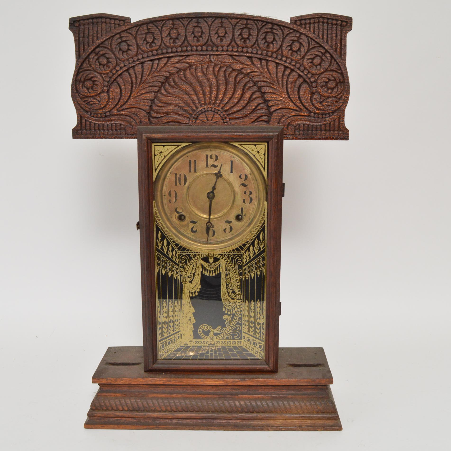 E. Ingraham Co. Eastlake Pendulum Clock