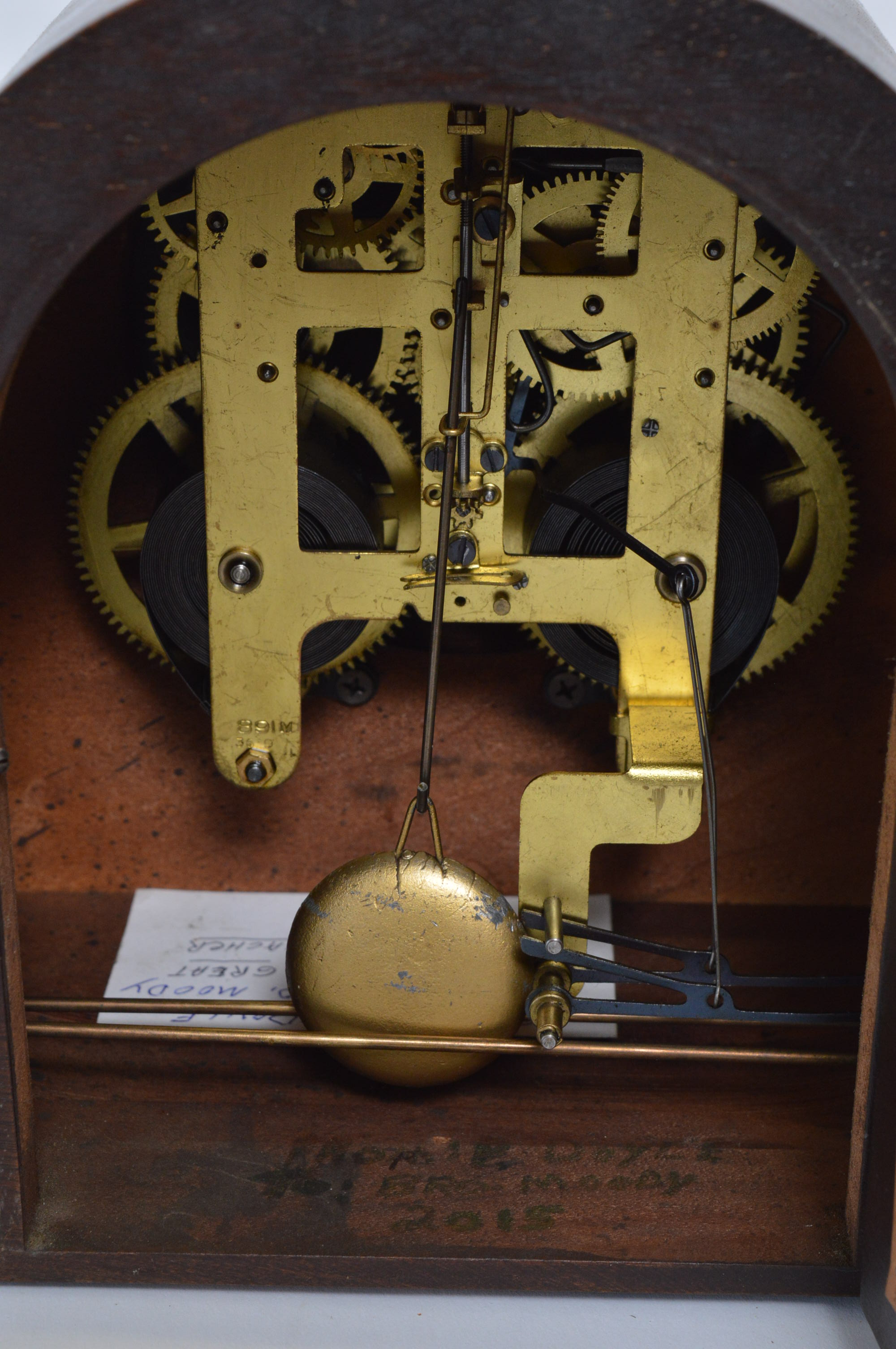 Plymouth Tambour Mantel Clock