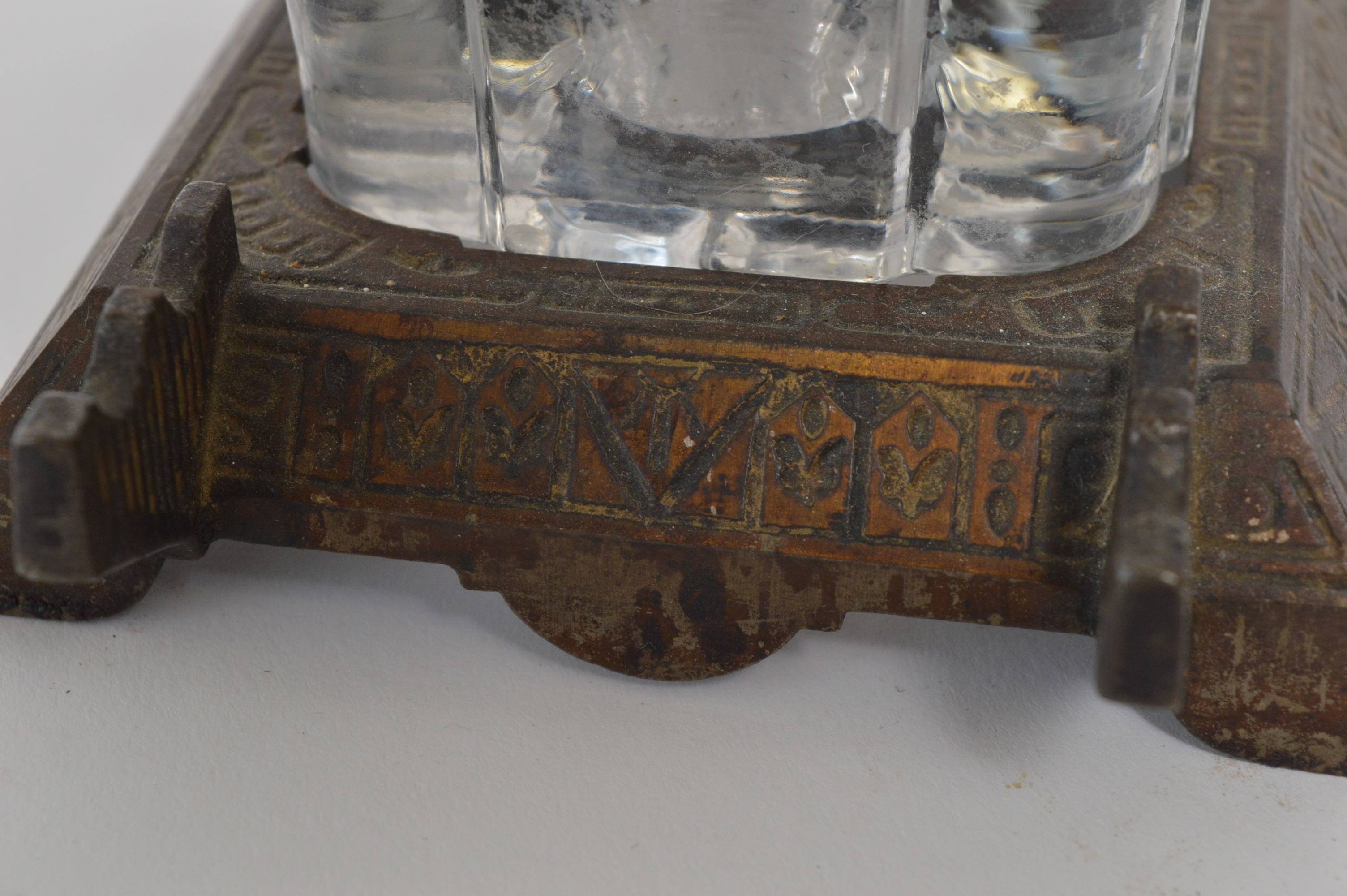 Art Deco Style Inkwell with Thermometer