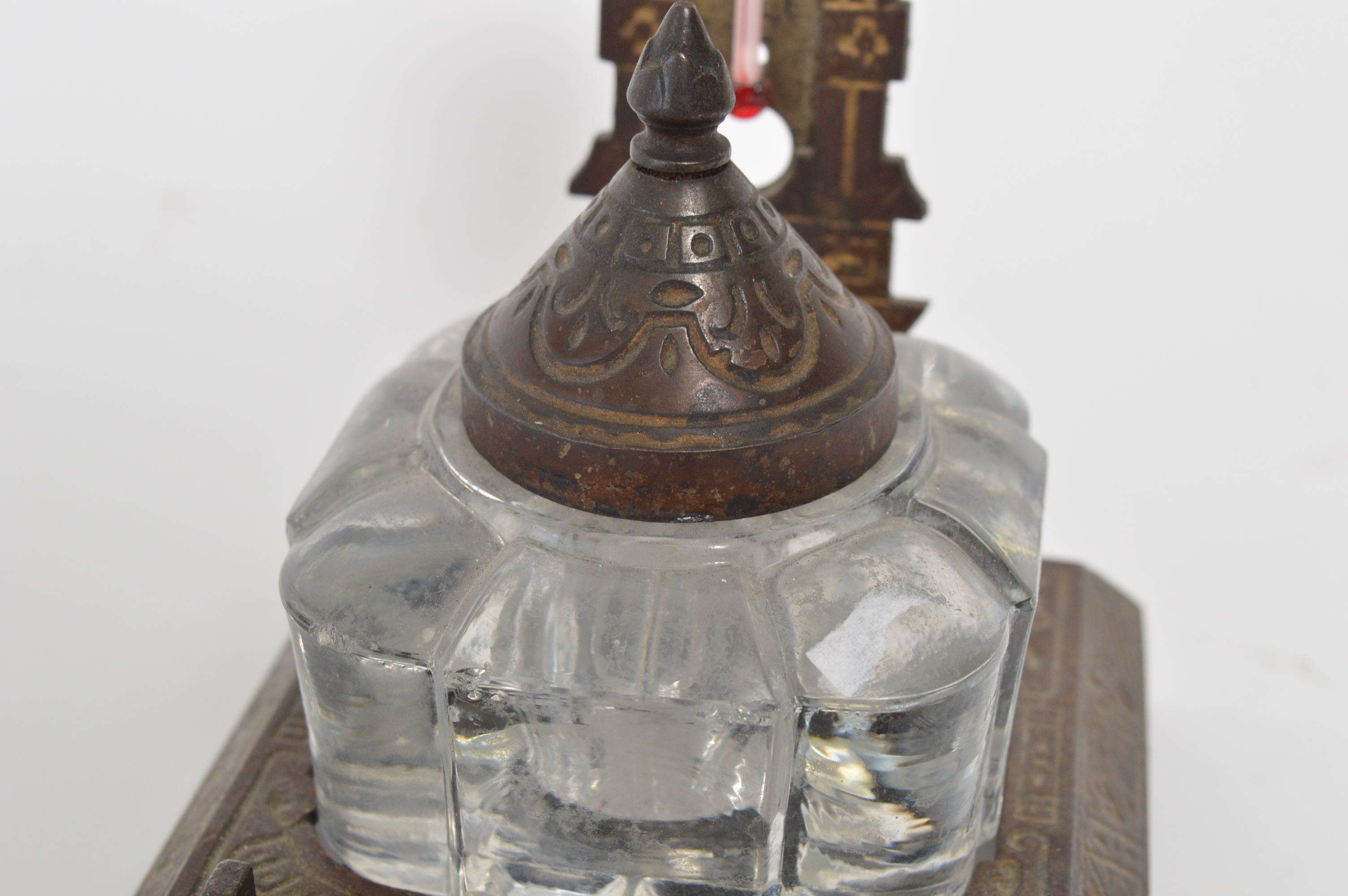 Art Deco Style Inkwell with Thermometer