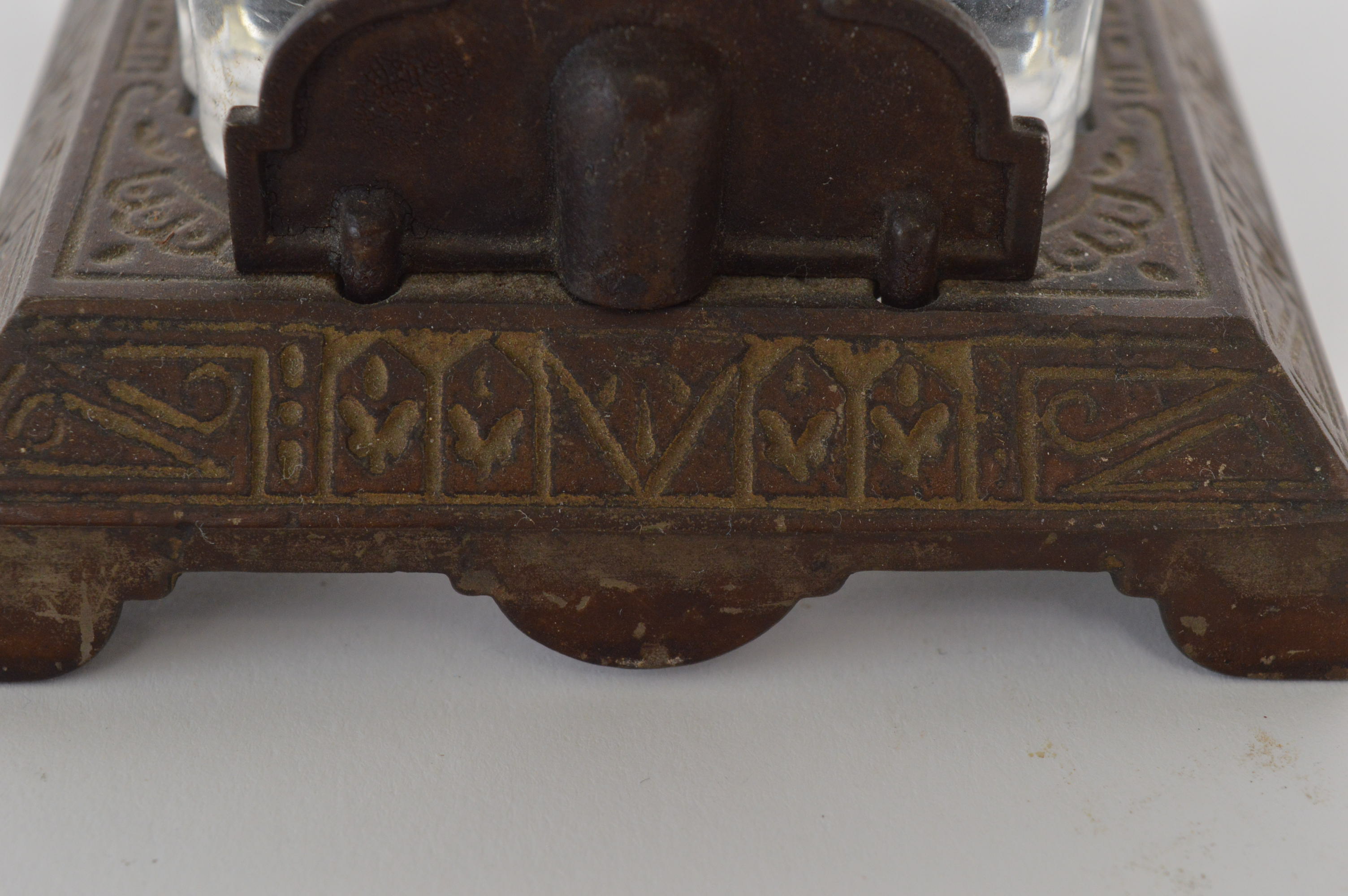 Art Deco Style Inkwell with Thermometer