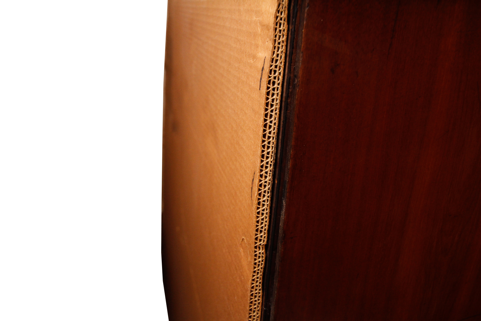 Antique English Burlwood and Mahogany Chest of Drawers, c. 1880