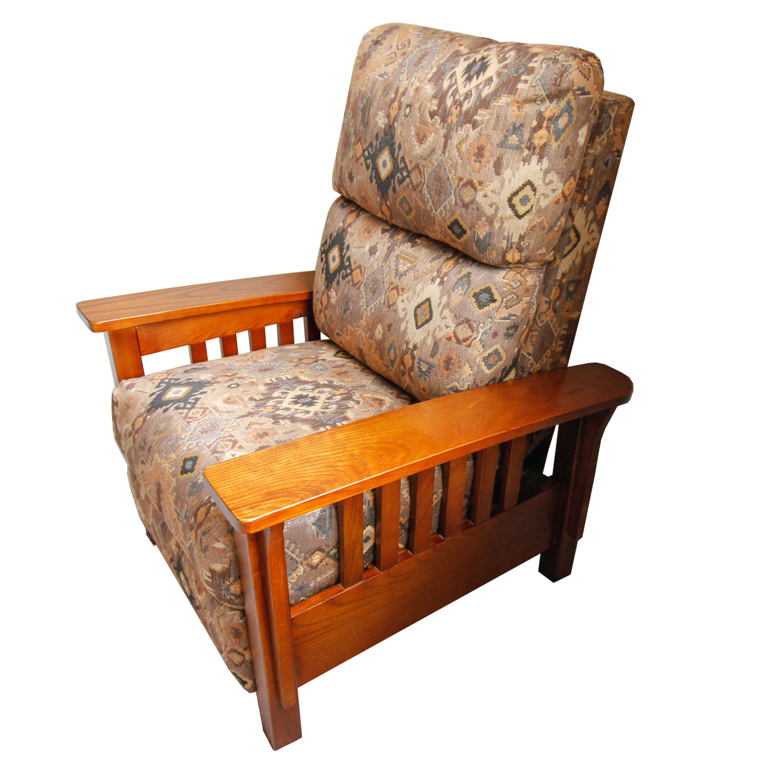 Mission Style Upholstered Armchair