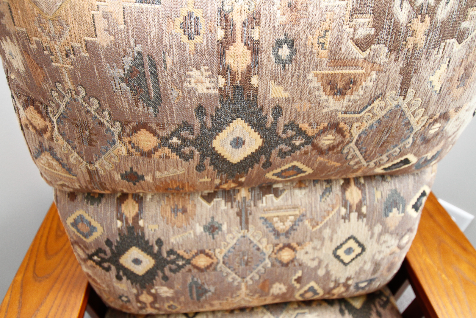 Mission Style Upholstered Armchair