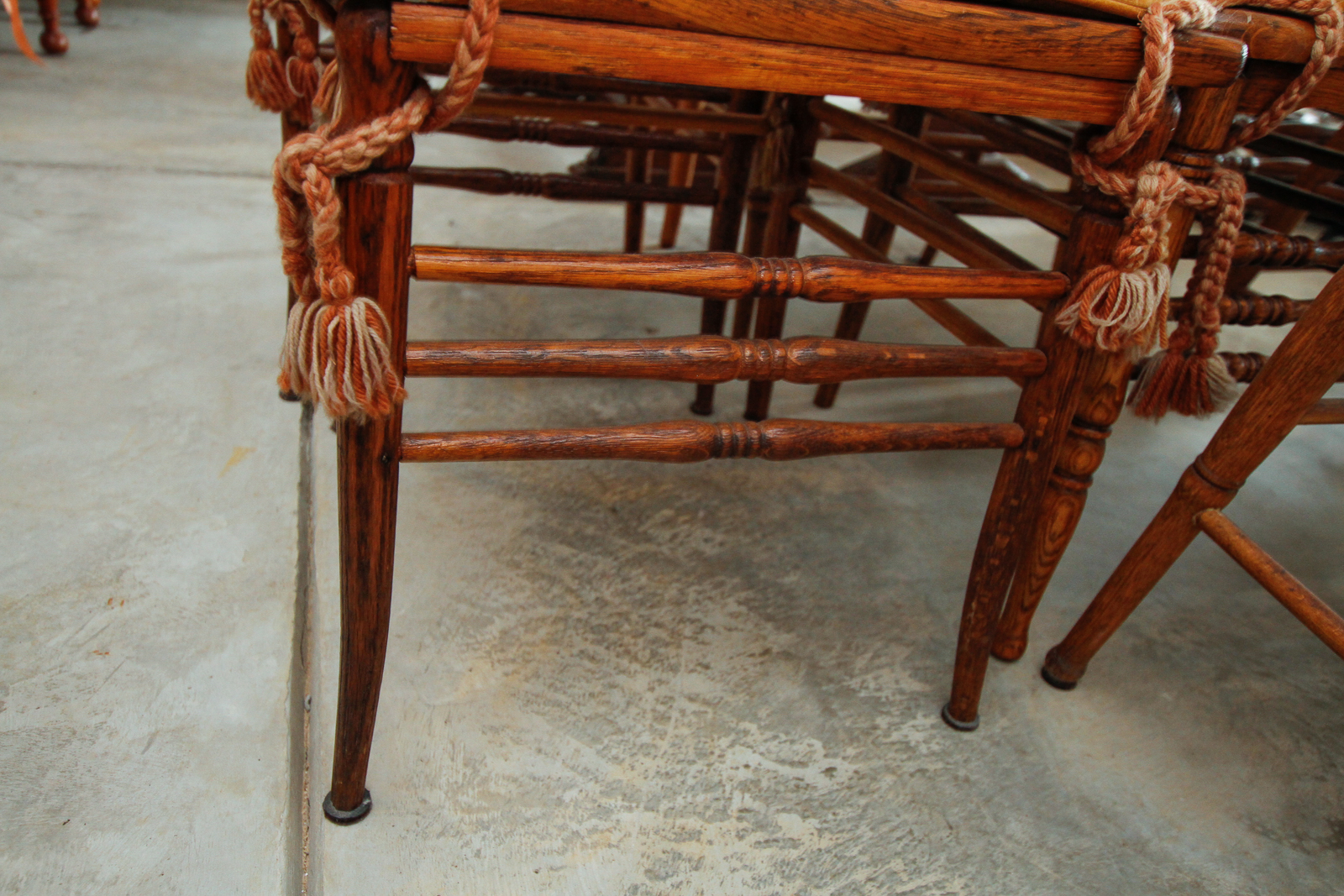 Vintage  Pressed Back Dining Chairs
