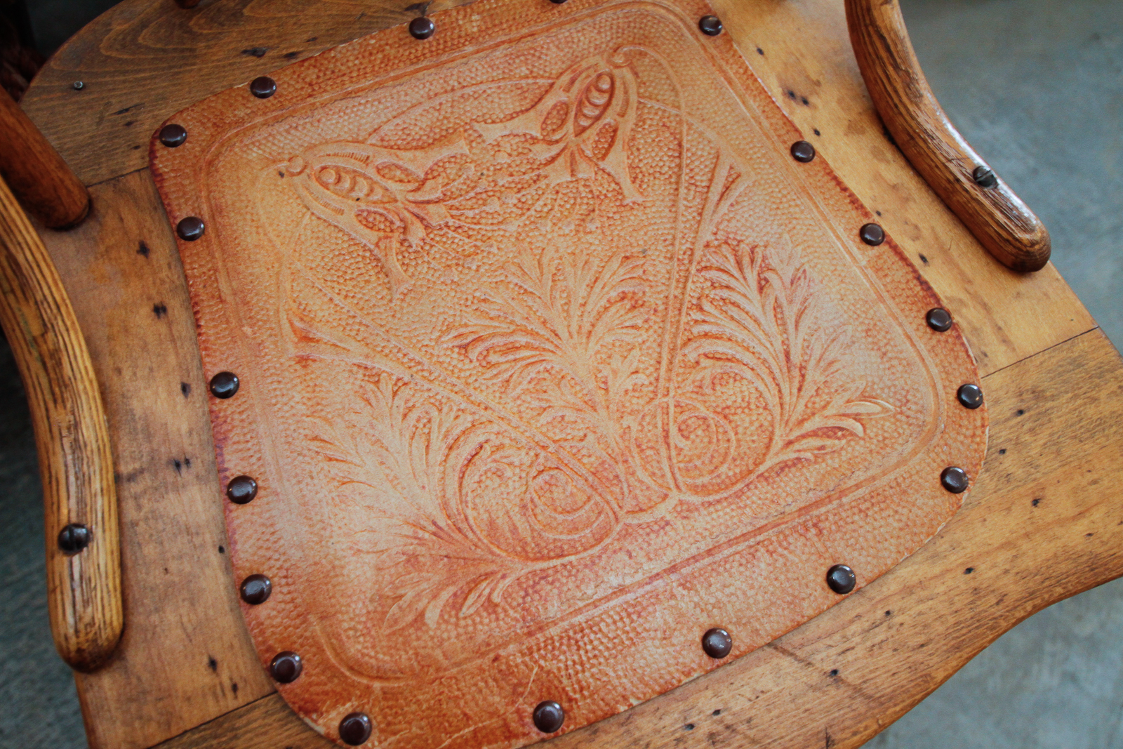 Vintage  Pressed Back Dining Chairs