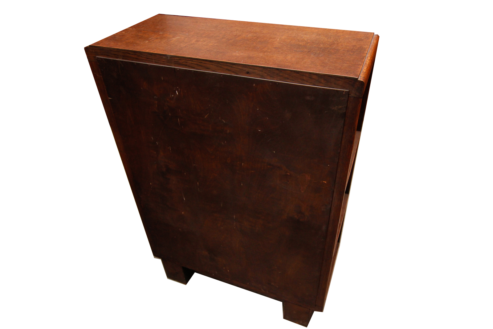 Vintage Arts & Crafts Oak Bookcase Cabinet