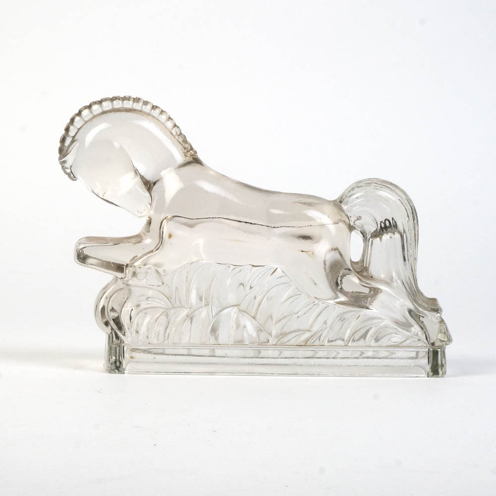 Heisey Style Glass Horse Figurines