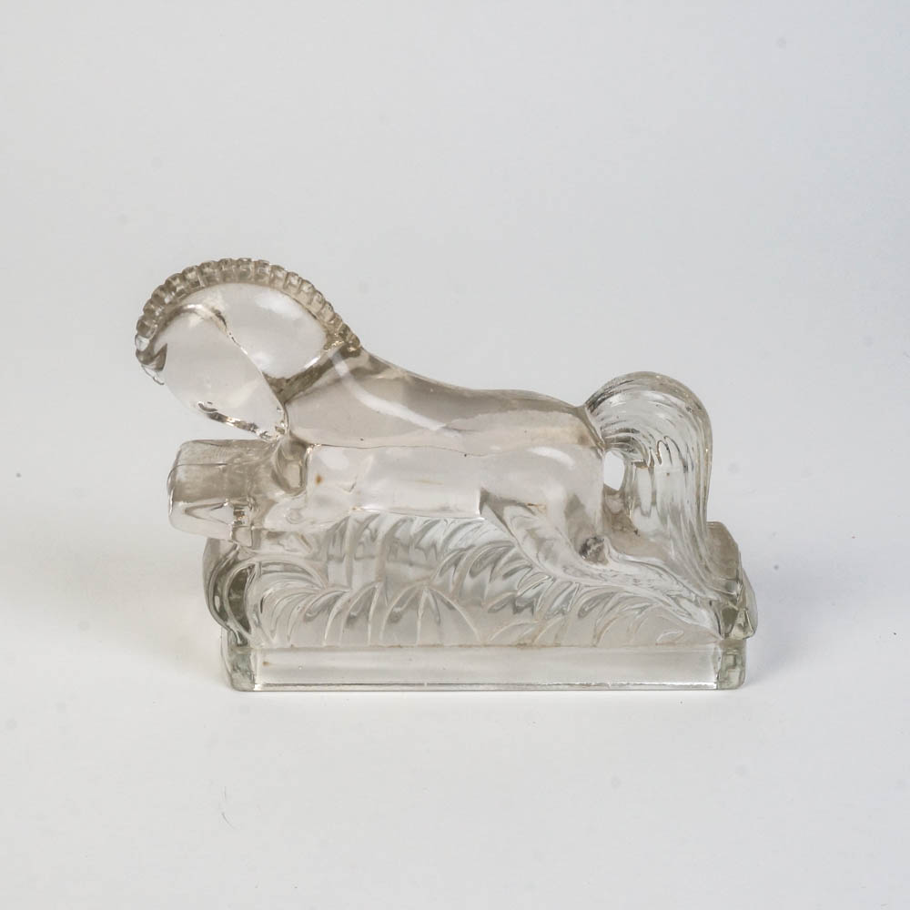Heisey Style Glass Horse Figurines