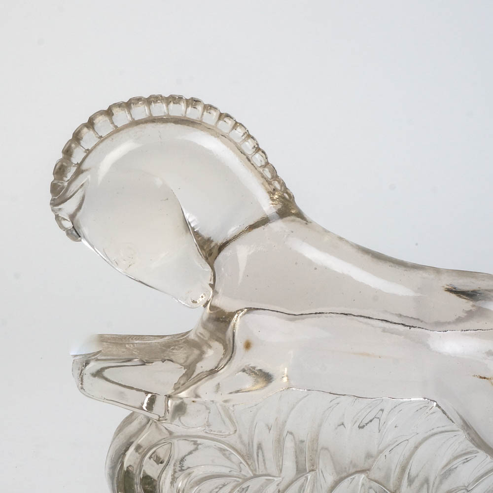 Heisey Style Glass Horse Figurines