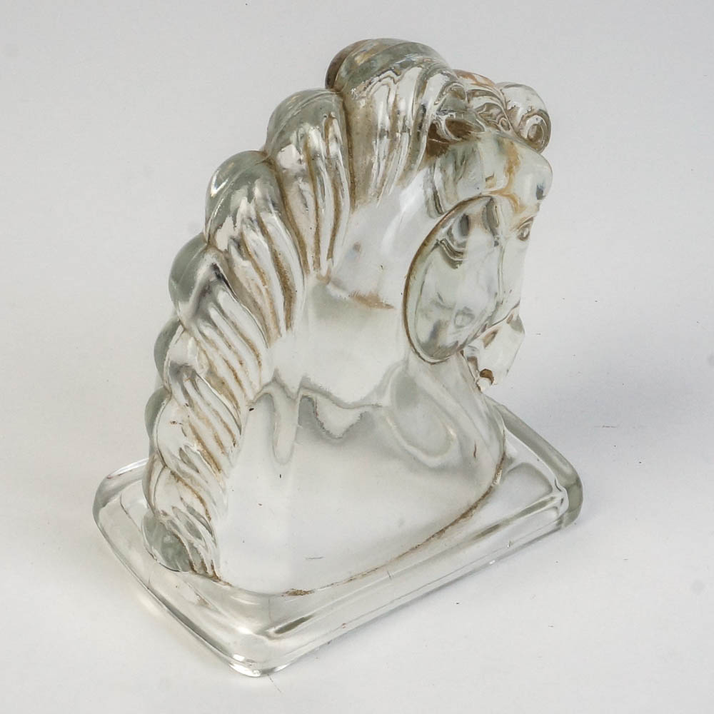 Heisey Style Glass Horse Figurines