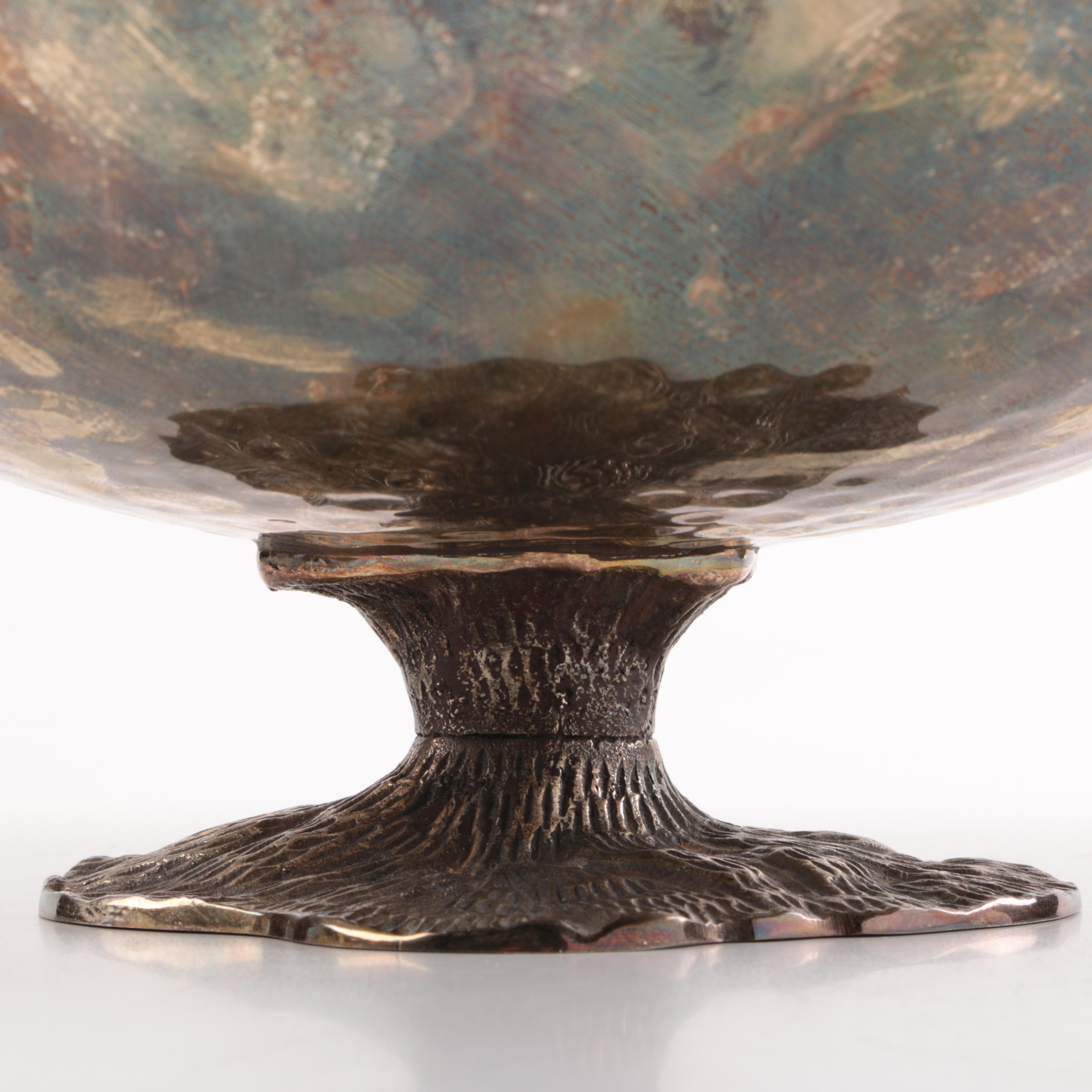 Andrea by Sadek Silver Plated Deer Centerpiece Bowl