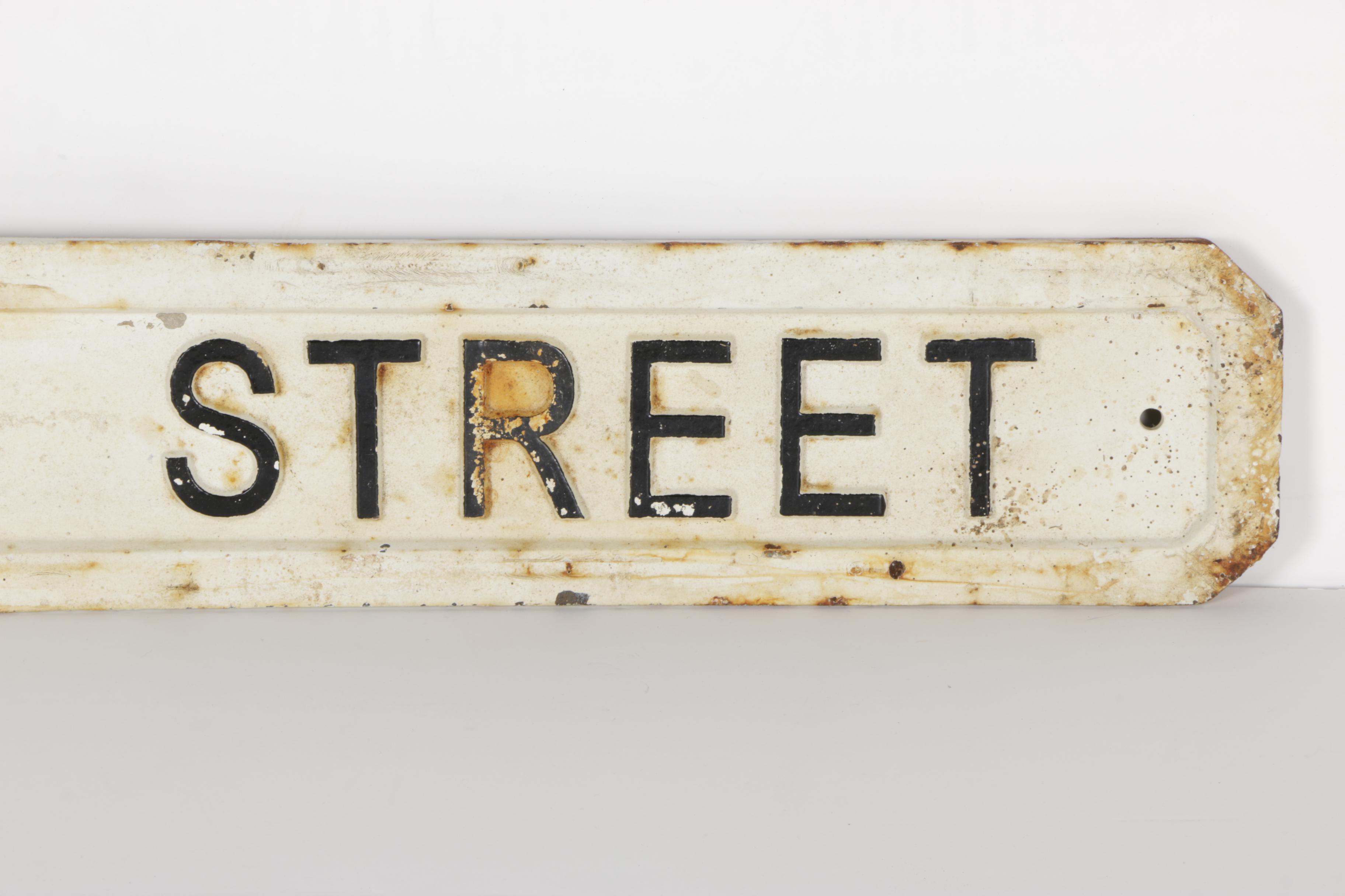 Antique English Metal "Chelsea Street" Sign