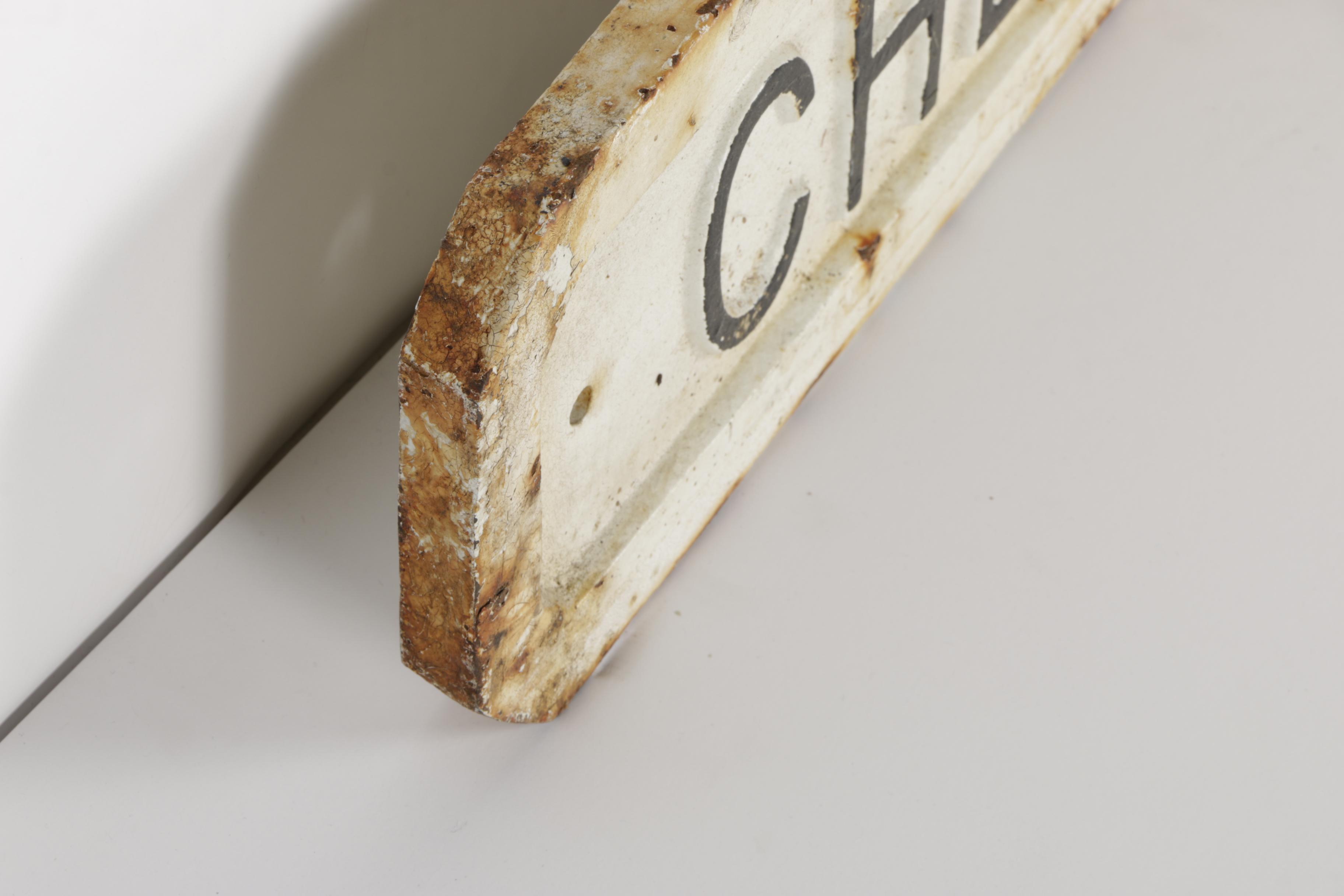 Antique English Metal "Chelsea Street" Sign