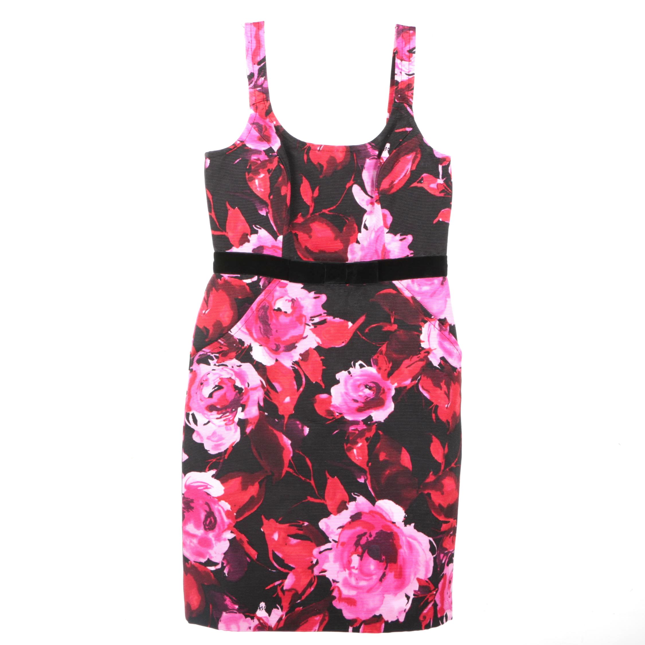 St. John Floral Print Dress