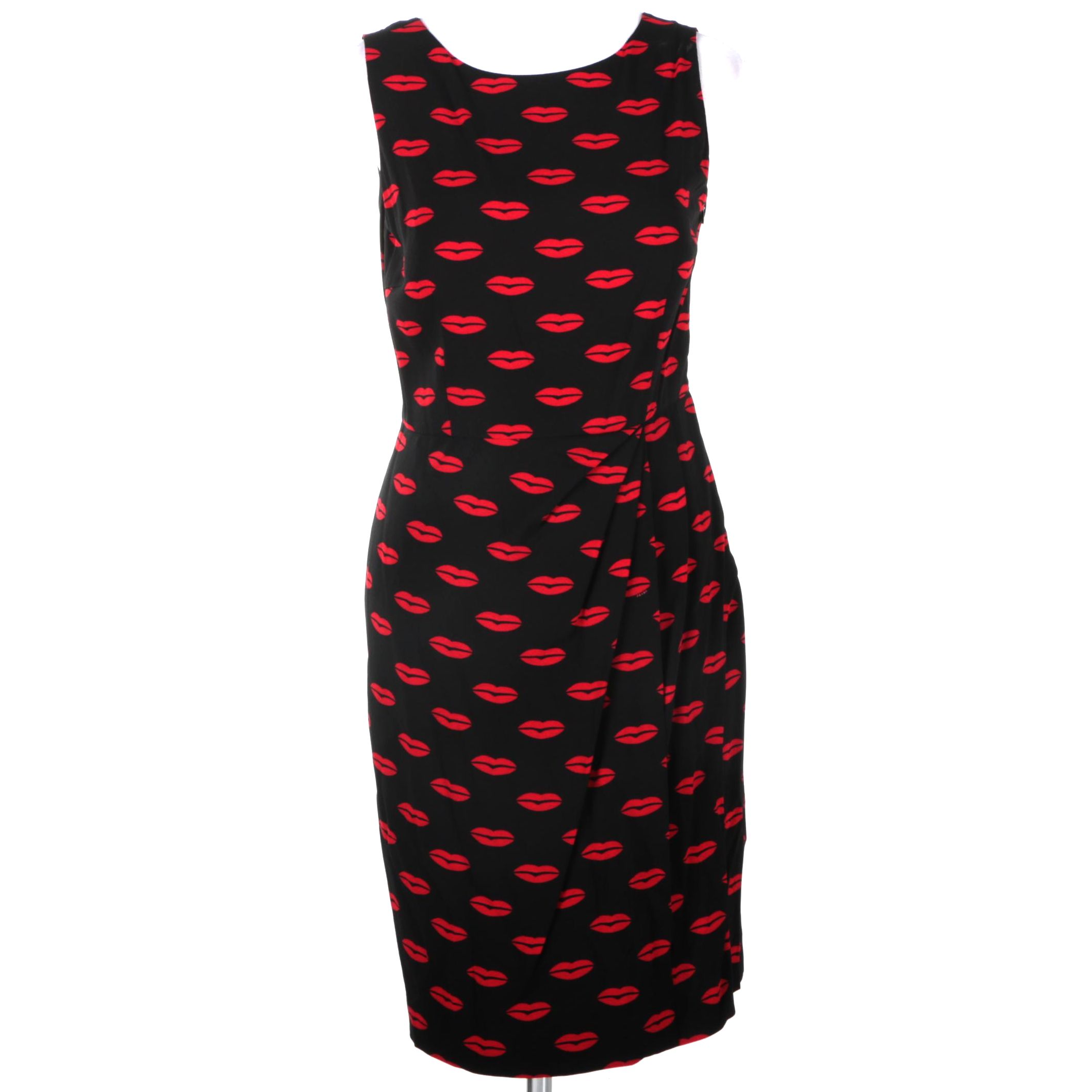 Prada Kiss Print Cocktail Dress
