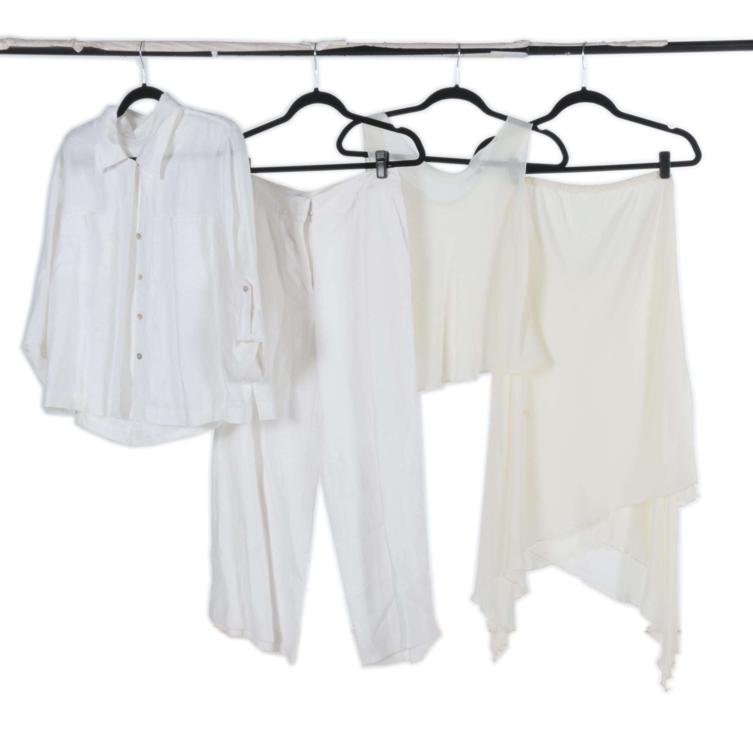 Women's Linen Tops And Bottoms Including Eileen Fisher