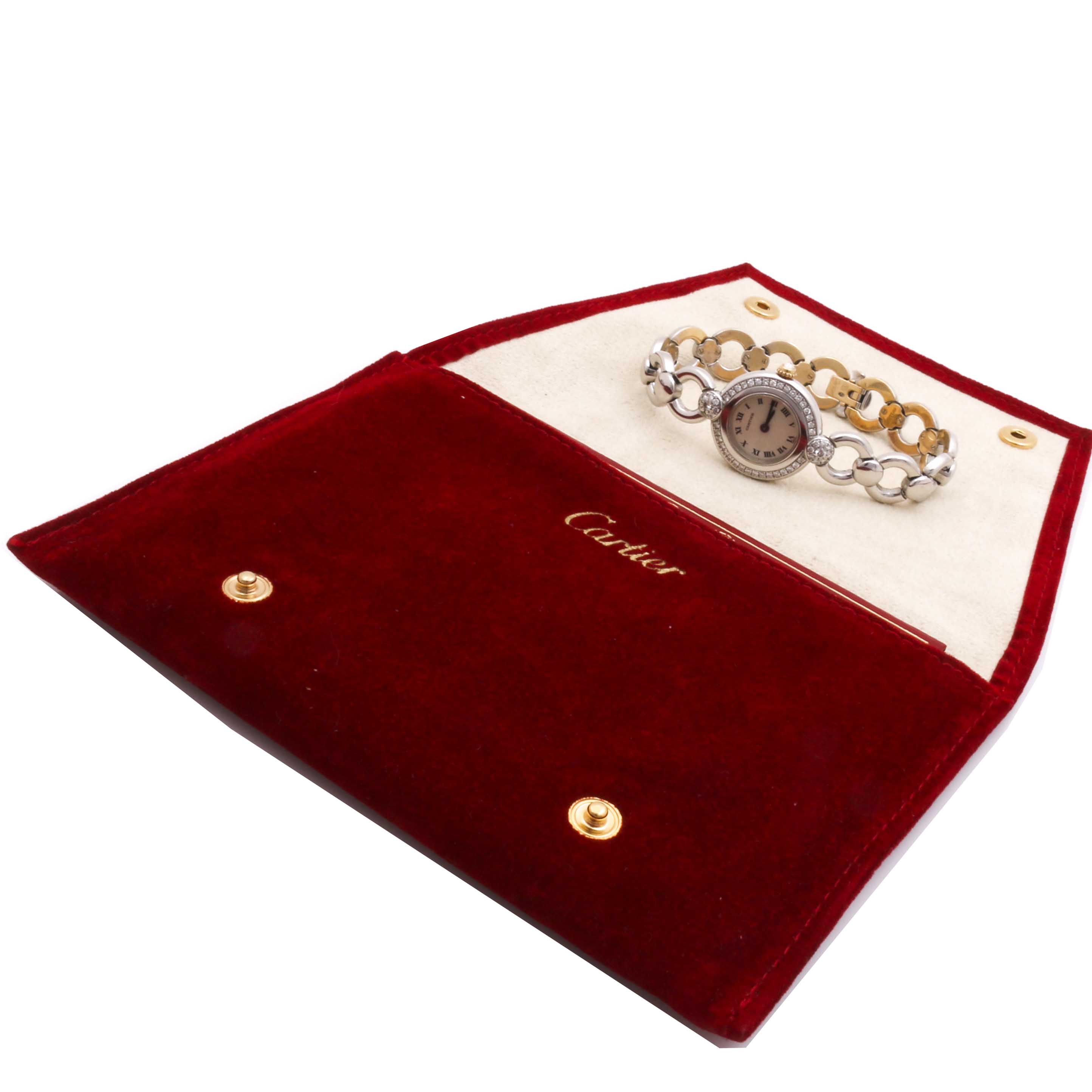 Cartier 18K Gold and 1.28 CTW Diamond Watch