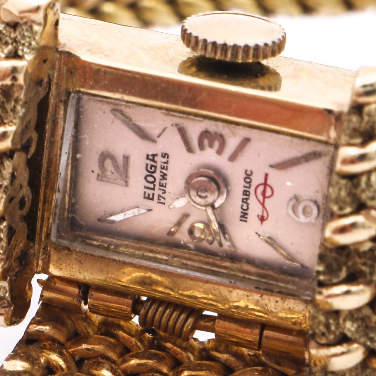 Eloga 14K Yellow Gold Bracelet With Covered Watch