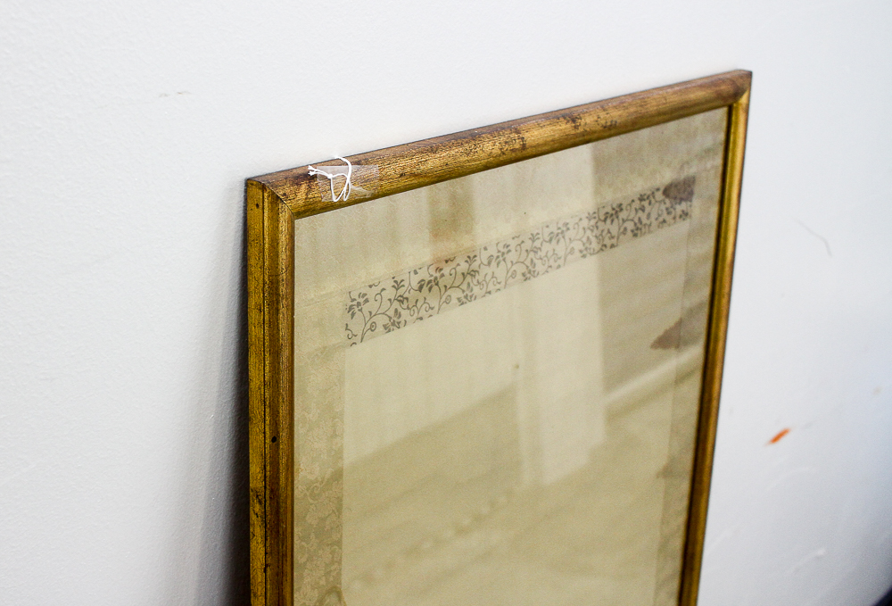 East Asian Painted Hanging Scroll With Figures Gathered by a River