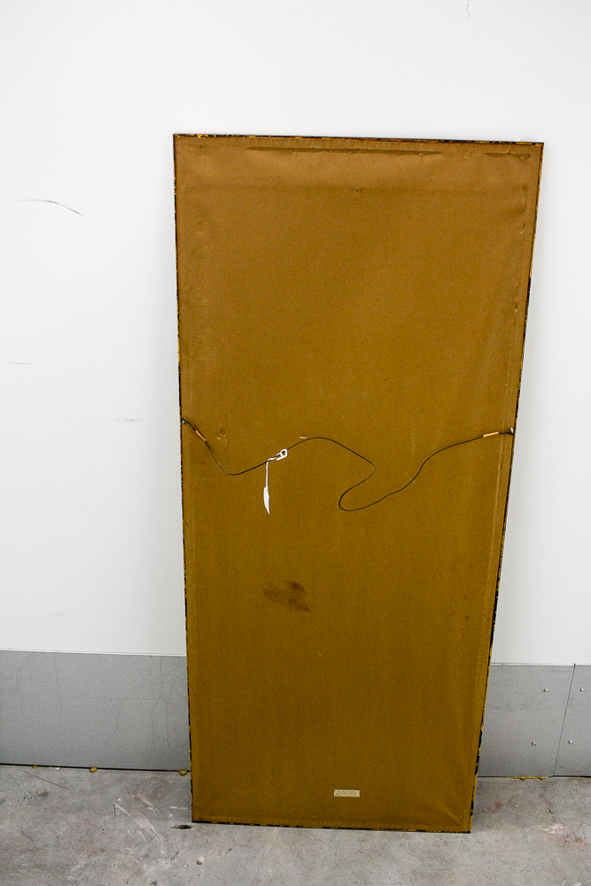 East Asian Painted Hanging Scroll With Figures Gathered by a River