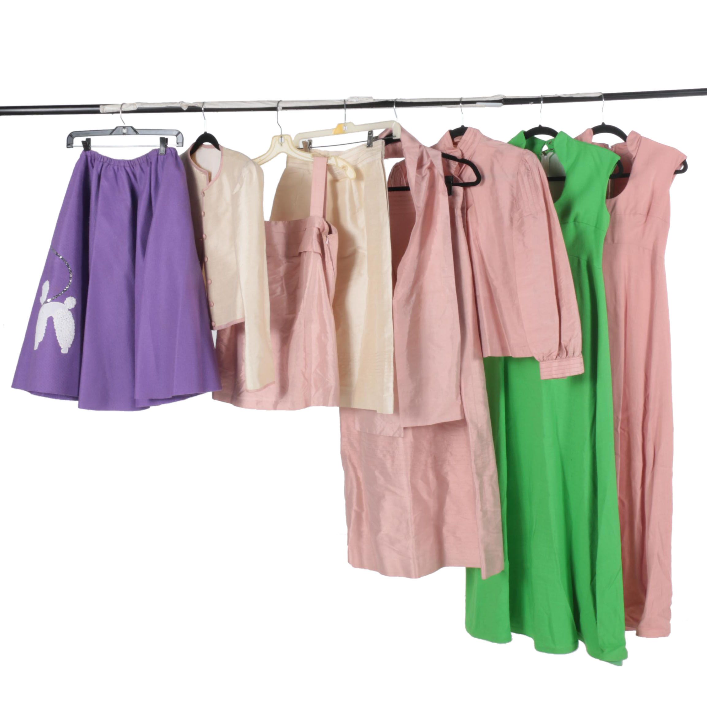 Vintage Clothing Including a Poodle Skirt Costume