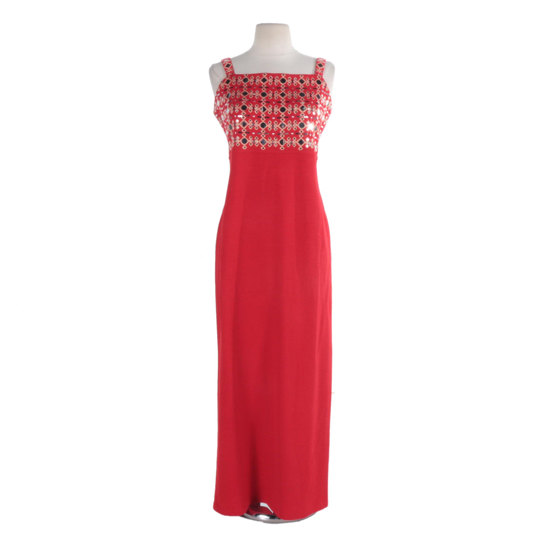 St. John Evening Embellished Gown